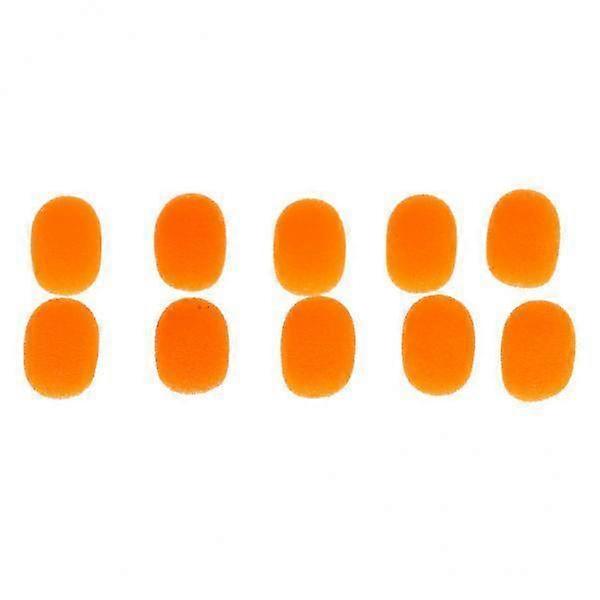 2-dix Pieces Microphone Windshield Foam Sponge Cover for Microphone Orange