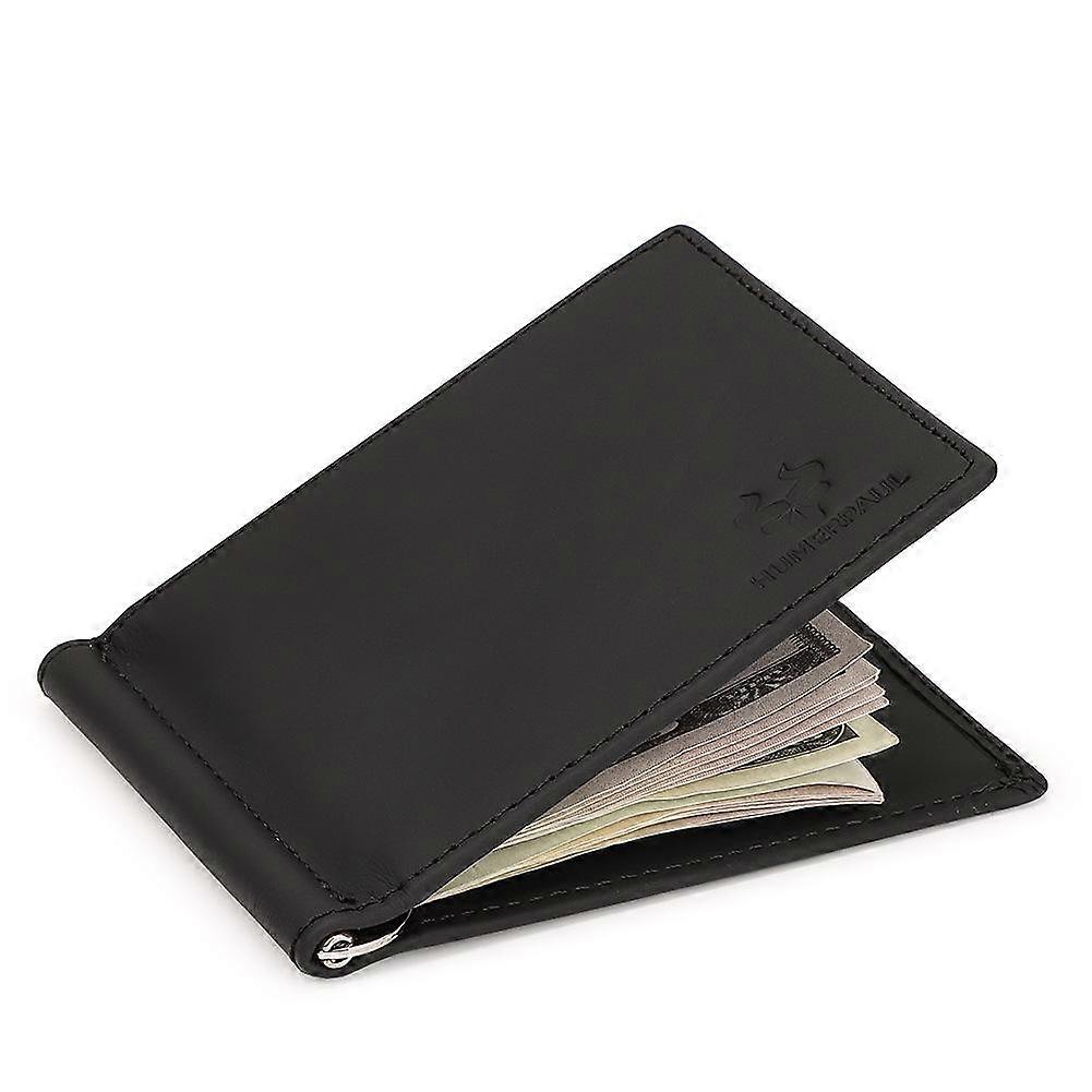 HUMERPAUL BP827 Simple Leather Wallet Lightweight Men Card Holder