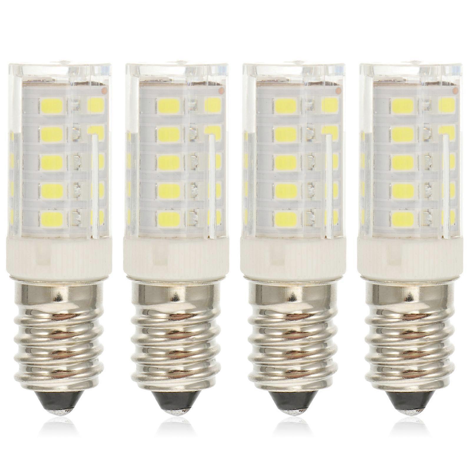 Sewing Machine Bulb 4Set E14 LED Lamp Replacement Compact Ceramic White For Kitchen Appliances