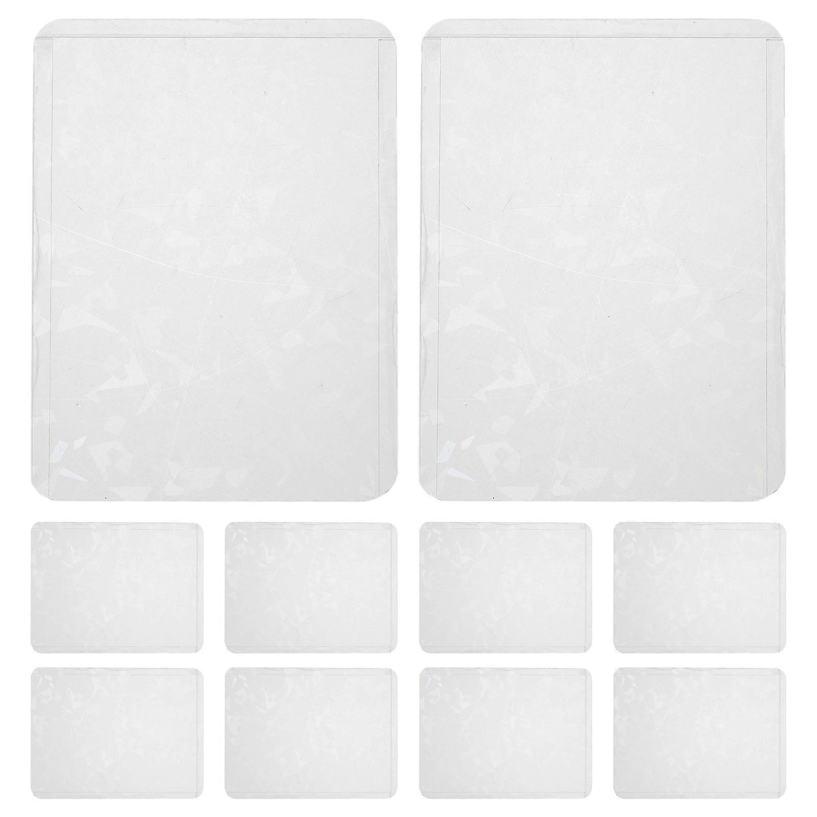 Transparent Card Sleeves Clear Card Sleeves for Storage 10Pcs Assorted Color