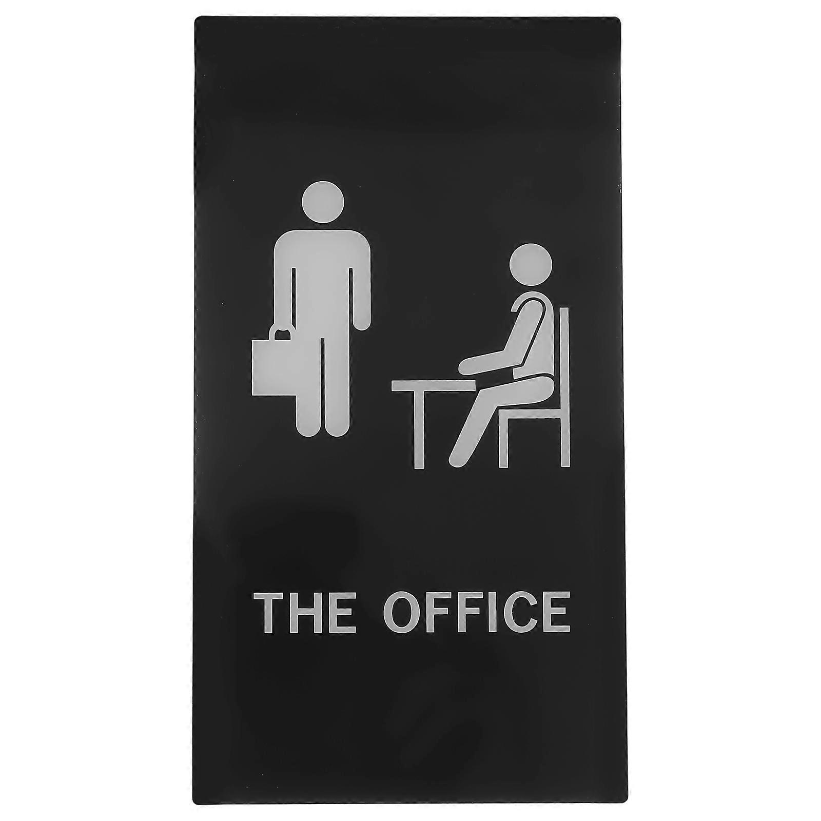 Business Signs For Outside Acrylic Self-Adhesive Sign Office Environment Faderesistant 8.65X4.72X0.08in 1Set
