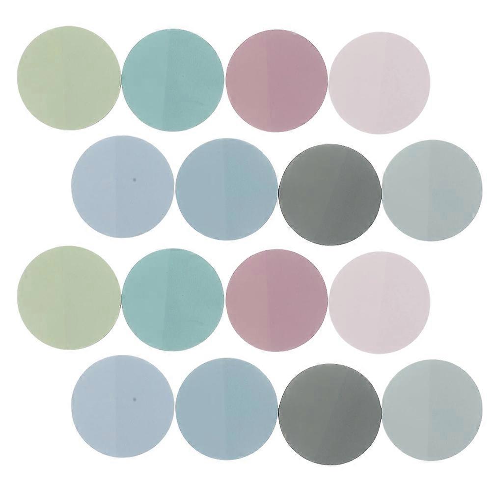 Household Note Stickers Easy to Use Round Note Pads PET Material Books Annotation 2 Sets