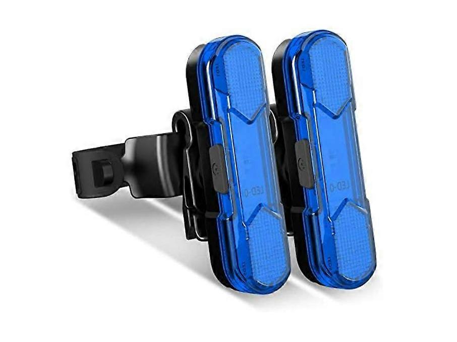 2 Pcs Bike Tail Light,USB Rechargeable Bicycle Rear Light360 Degree Rotation Waterproof Bicycle Tail Lamp 4 Modes(Black)