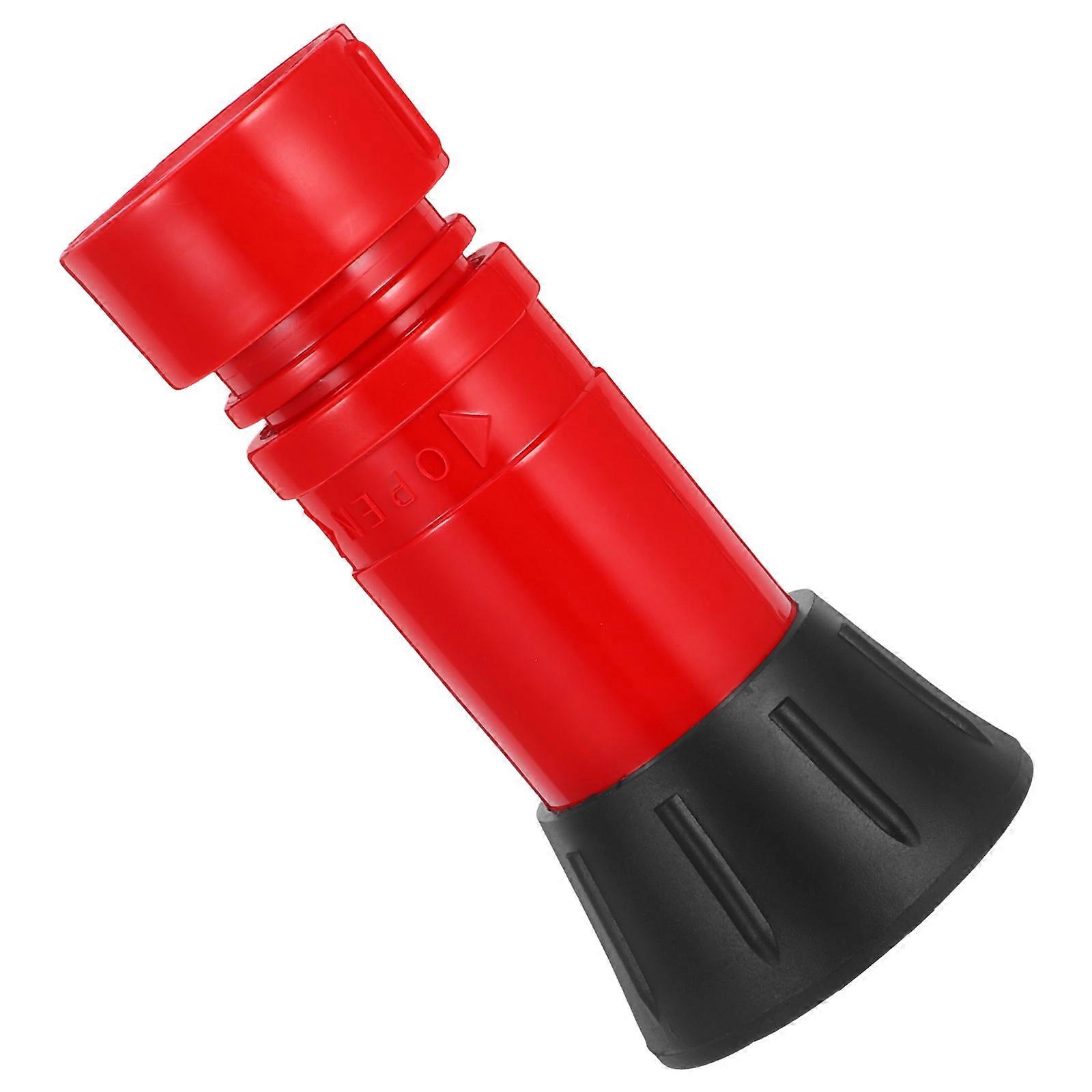 Fire Hose Head Multi Functional Fire Hose Nozzle for Garden Hose High Pressure Sprayer Red 1 Set
