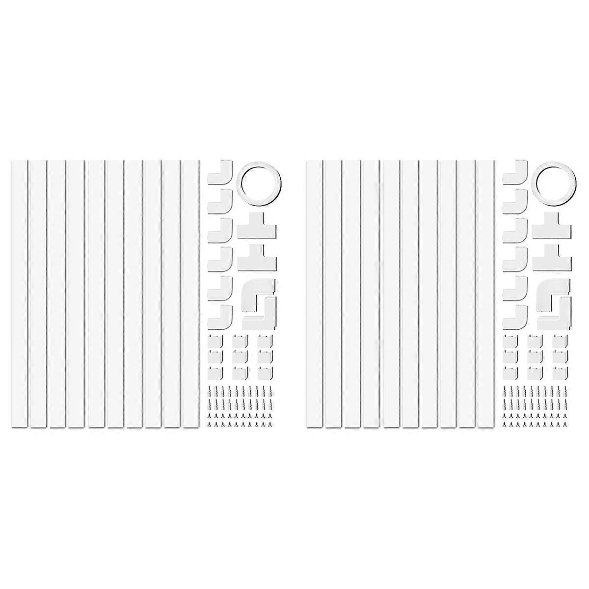 4M Electrical Cable Trunking,Cable Concealer on Wall for One Cord,Paintable PVC ,Cable Trunking 20Pc
