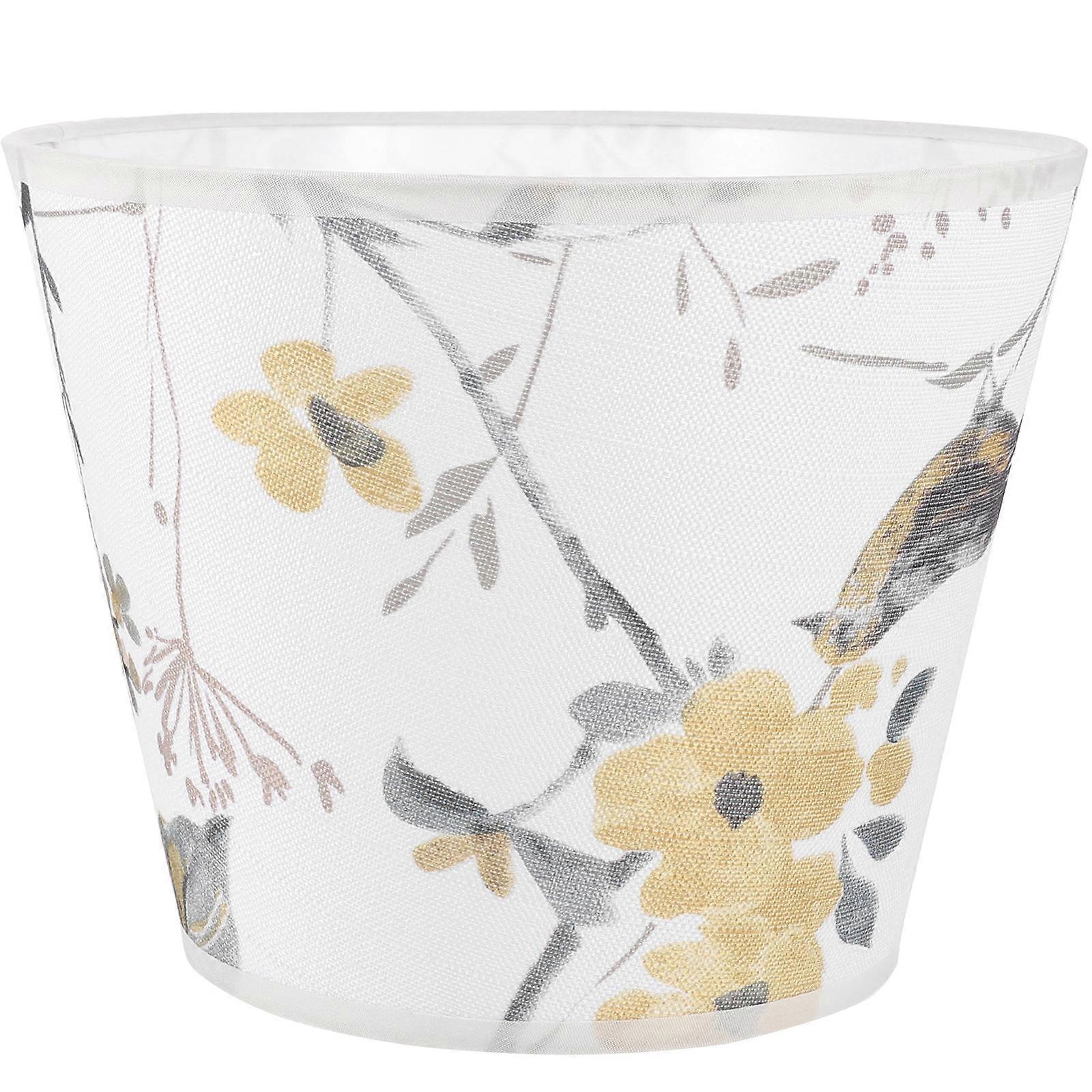 Lamp Shade Bird Printed Fabric Lampshade For Table Lamp Study Room Light Diffusion 1Pack