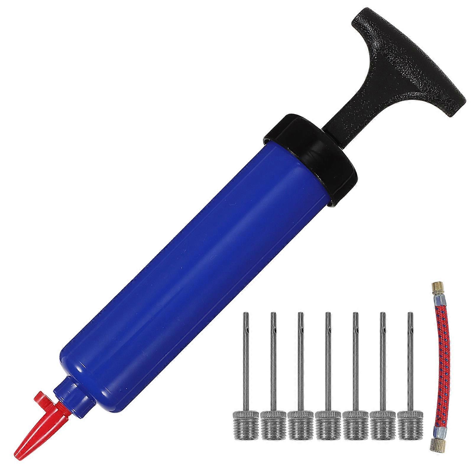 Sports Inflator Ball Inflator Needle for Basketball and Football 9Pcs Blue