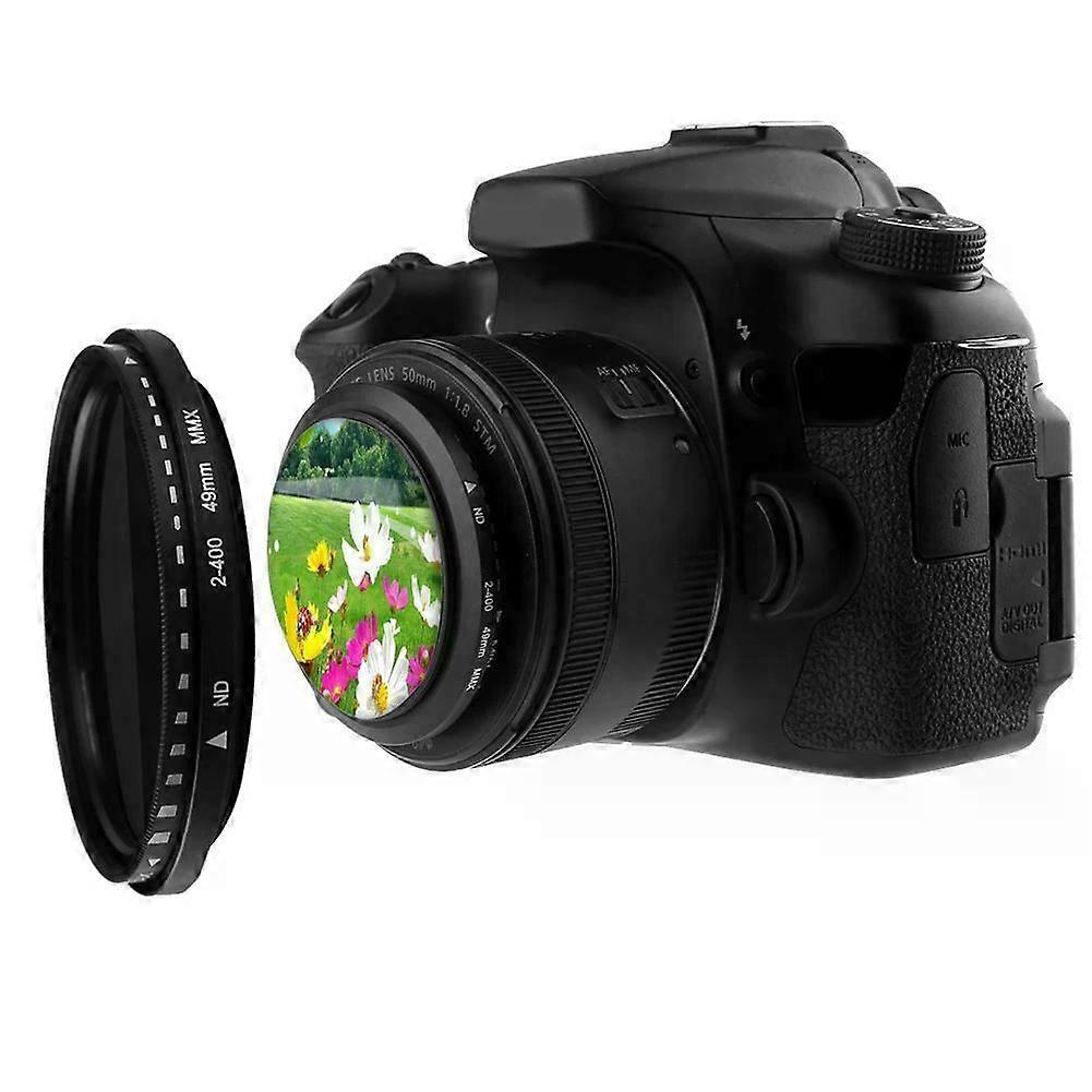 Fader réglable, filtre ND variable, densité neutre ND2 à ND400 pour objectif de caméra 46mm