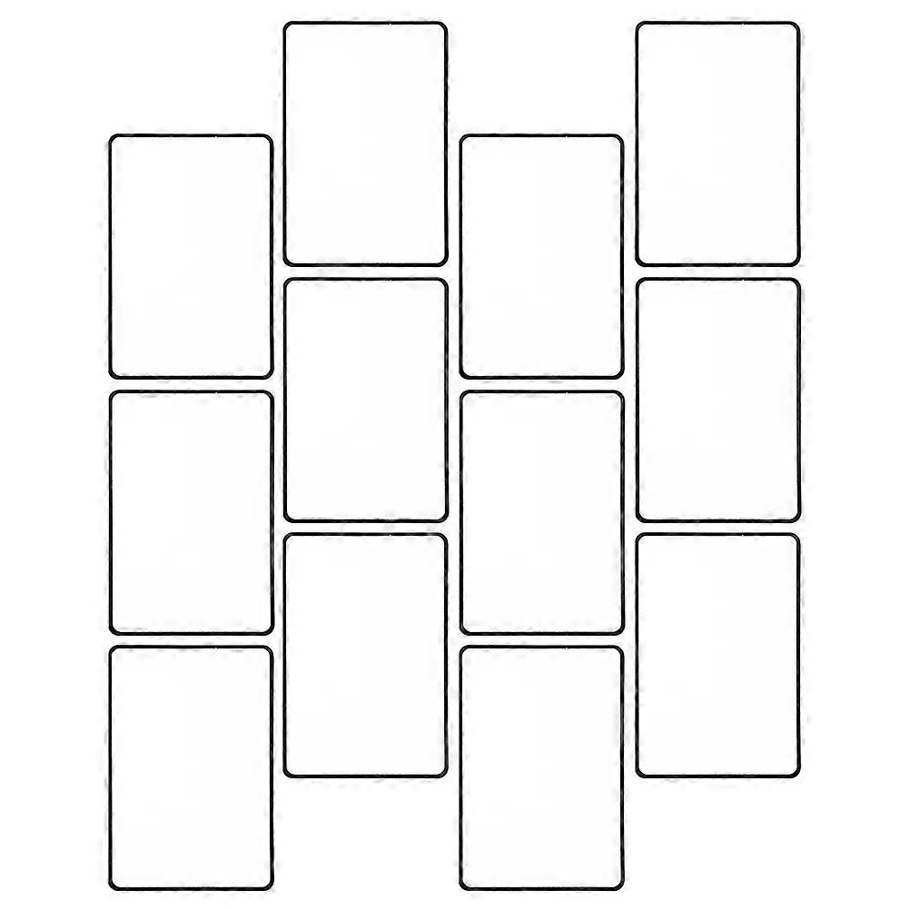 Magnifier Bookmarks Professional Reading Aid Rectangular Black 18x12cm Magnifying Sheet 12Pcs