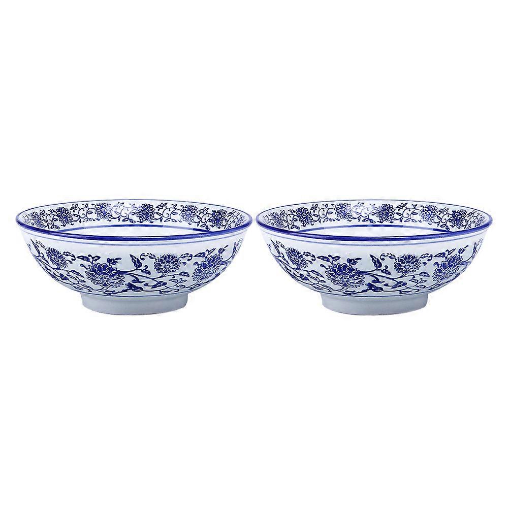 Ceramic Bowl Decorative Salad Bowl Retro Family 21.00X21.00X8.00CM Housewarming present 2Set