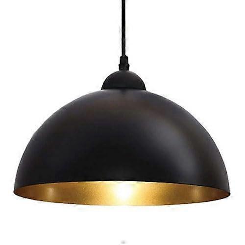 Pendant light in retroindustrial style, bowlshaped hanging lampshade, E27 socket, chandelier for balconyveranda.