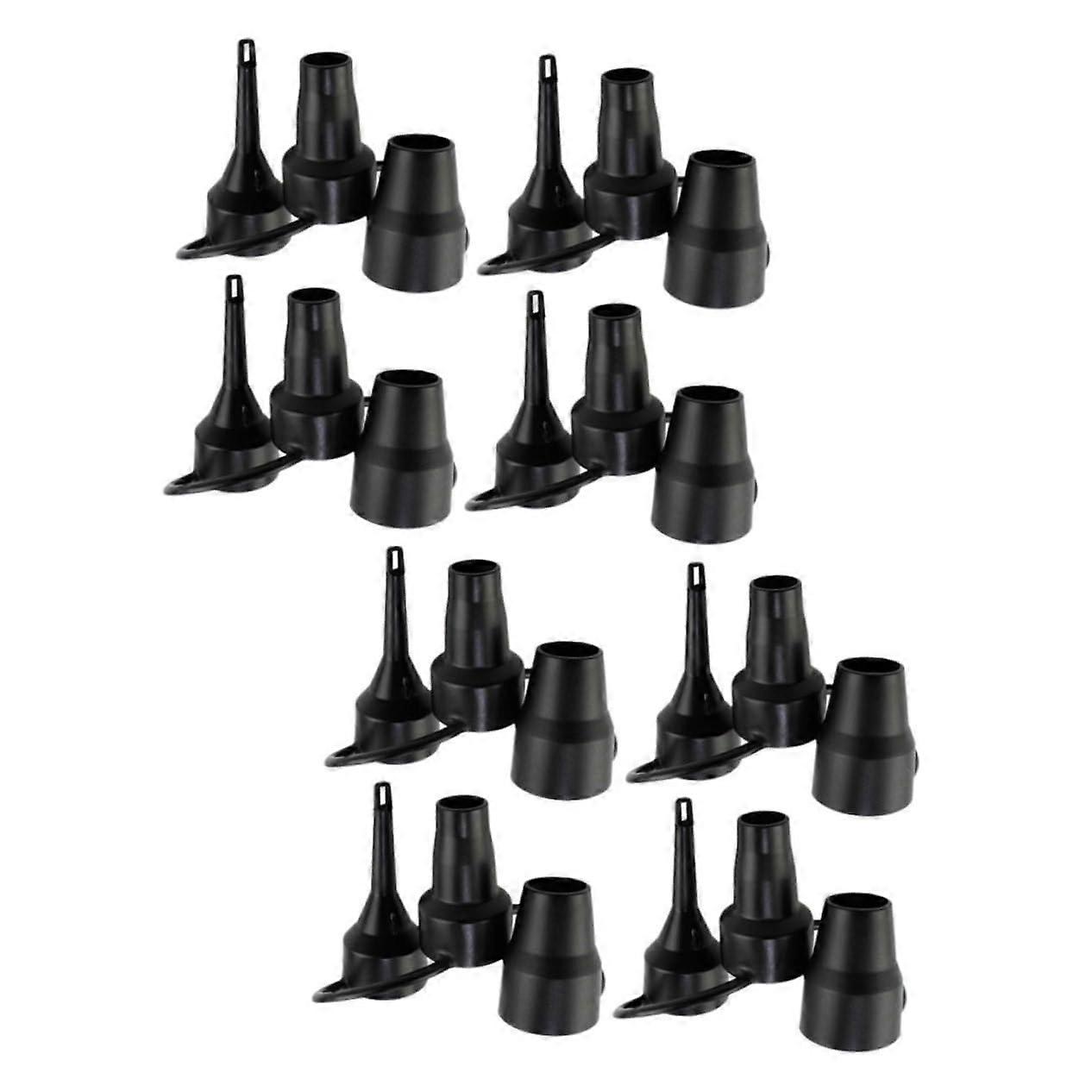 8 Pieces Air Pump Nozzle Set Compatible with Inflatable Rafts and Pools, Portable for Camping and Travel, Fast Inflate Function
