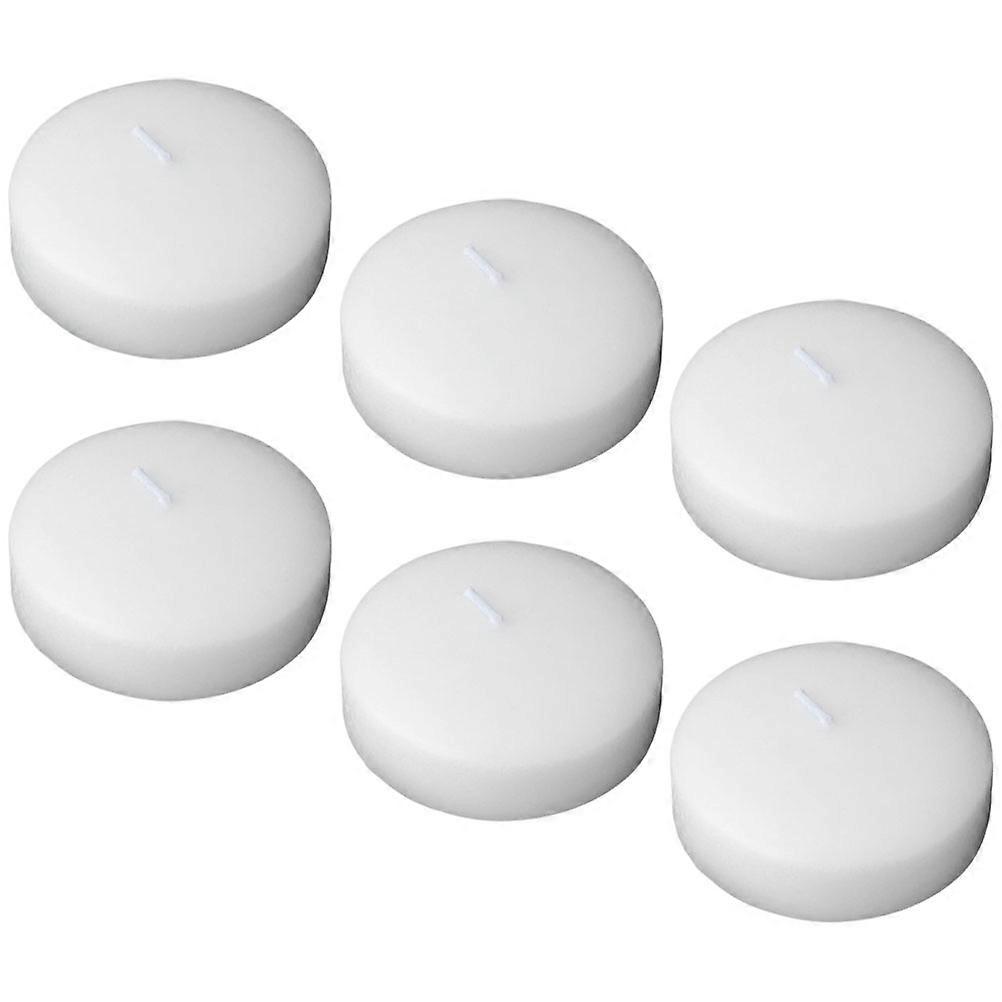Elegant Candles Floating Candles Romantic Atmosphere Dinner Party 4.50X4.50X2.50CM Floating 6Pcs