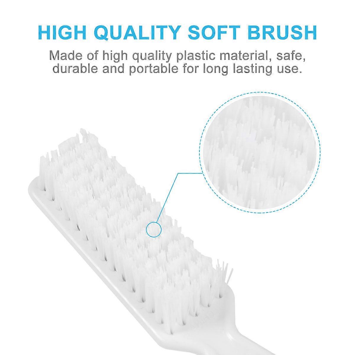 Nail Clean Up Brushes Hard Bristles For Dusting Nails Professional Use 6Pcs