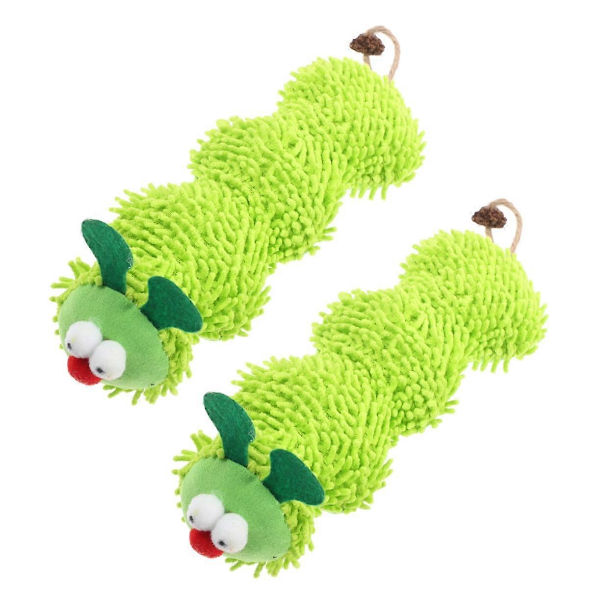 Cat Toy Cushions Set of 2 with Catnip for Indoor Kittens Plush Chew Toys Soft Fabric Interactive Playtime