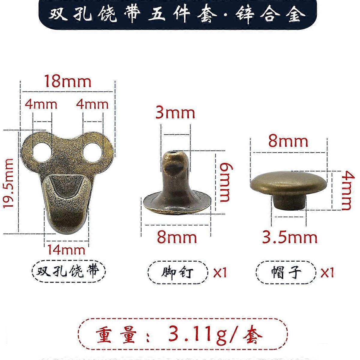 20pcs Shoe Rivets And Eyelets DIY Shoe Buckles Repair Hooks For Work Boots Alloy Anti-Fall Design Outdoor Activities Lace Buckles For Sneakers