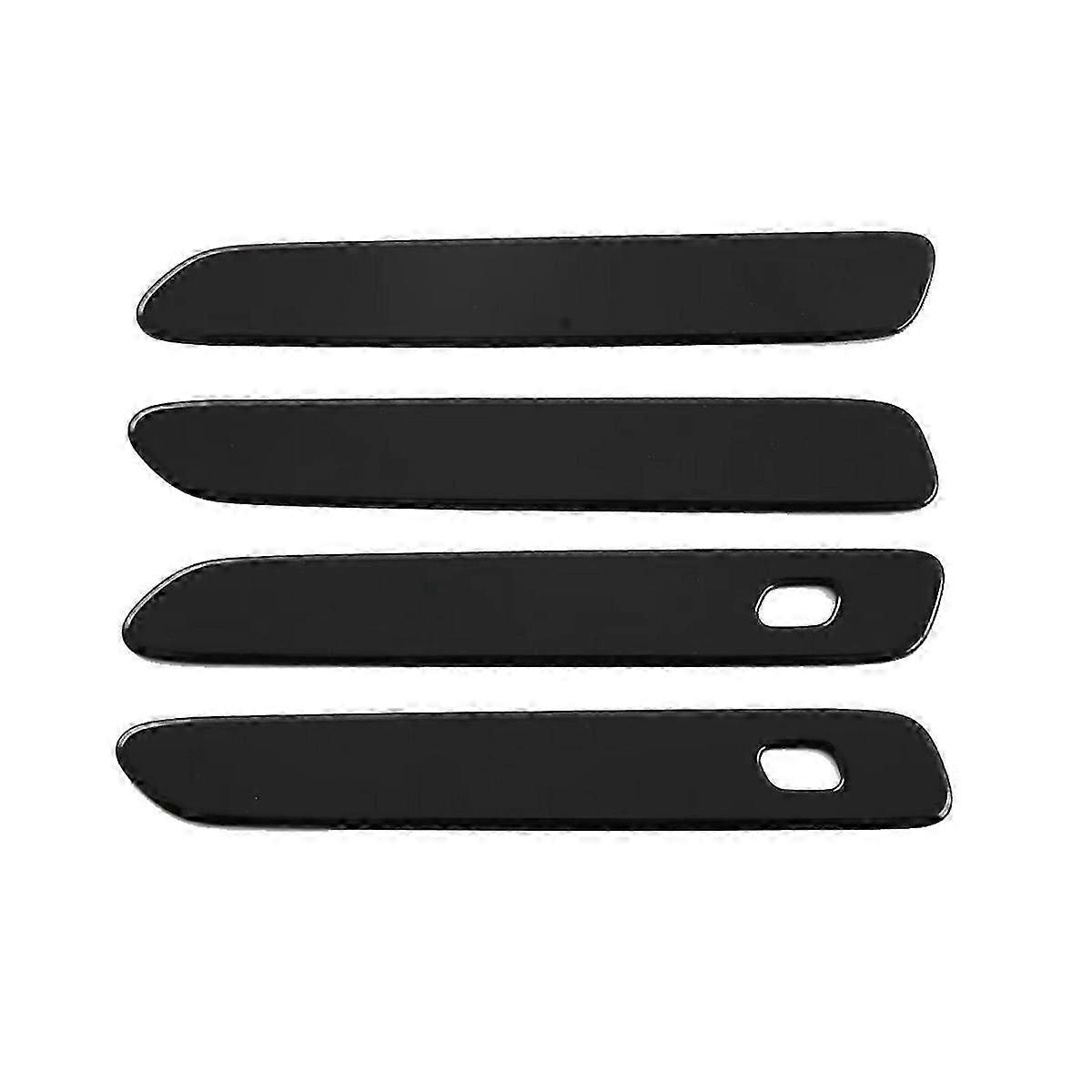 4PCS Black Outer Door Handle Trim Cover for Suitable Brands