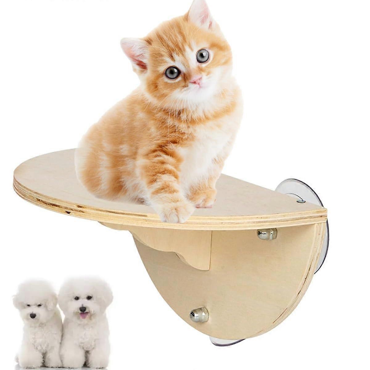 Cat Window Sill Perch, 2in1 Cat Hammock, Window Seat with 3 Suction Cups