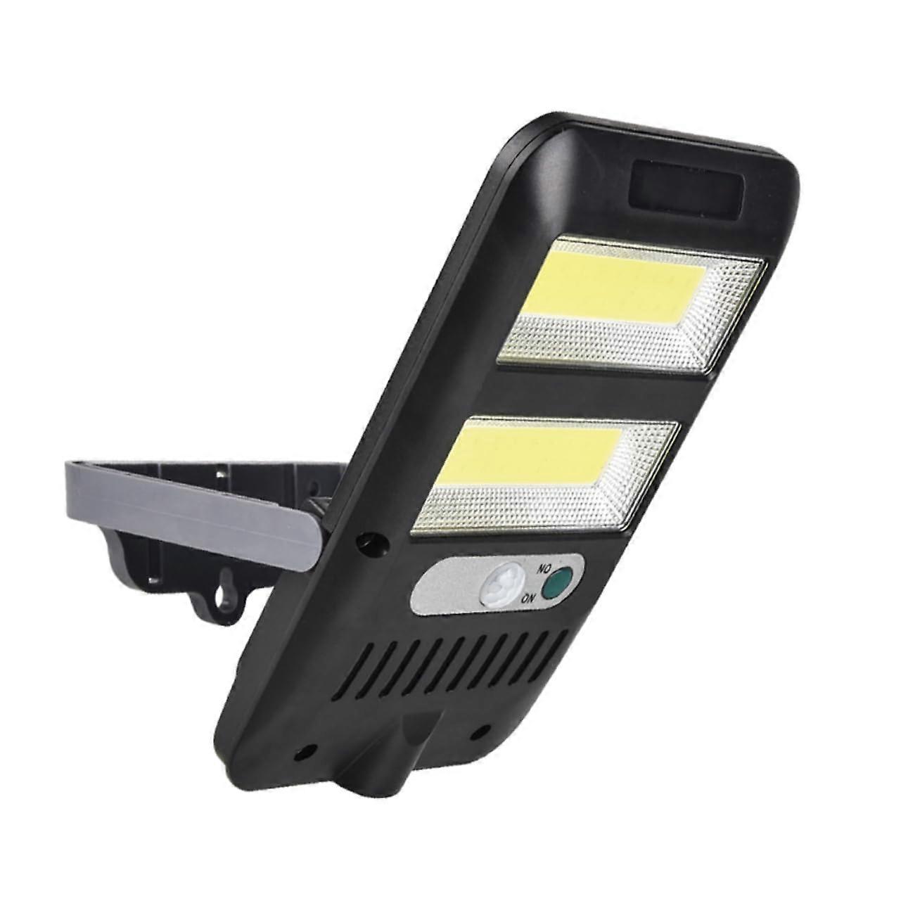 Solar LED Outdoor Wall Light with Motion Sensor for Garden Yard Pathway Lighting Black