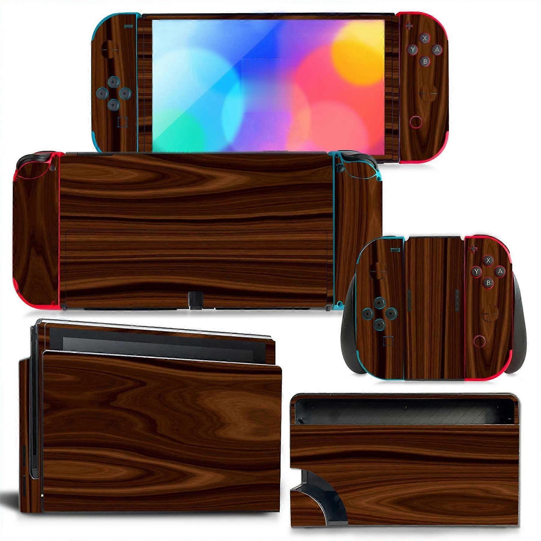 Switch OLED Skin Vinyl Full-Wrap Sticker Decal Cover For NS OLED Console Joy-Con Dock Grip