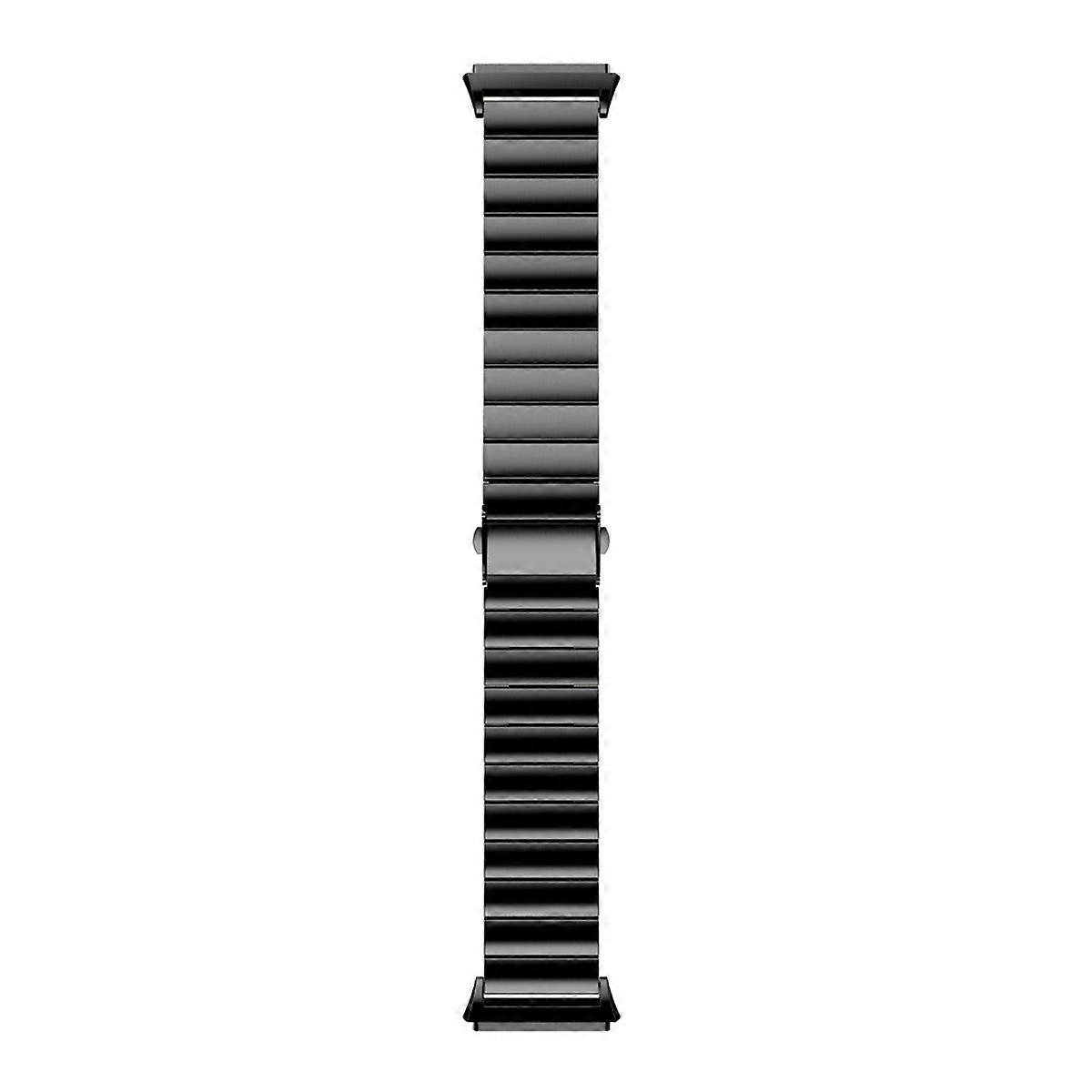 Metal Watch Bracelet Adjustable Wristband Prevent Loosen Automatically Safe and Comfortable for Black 1Pack