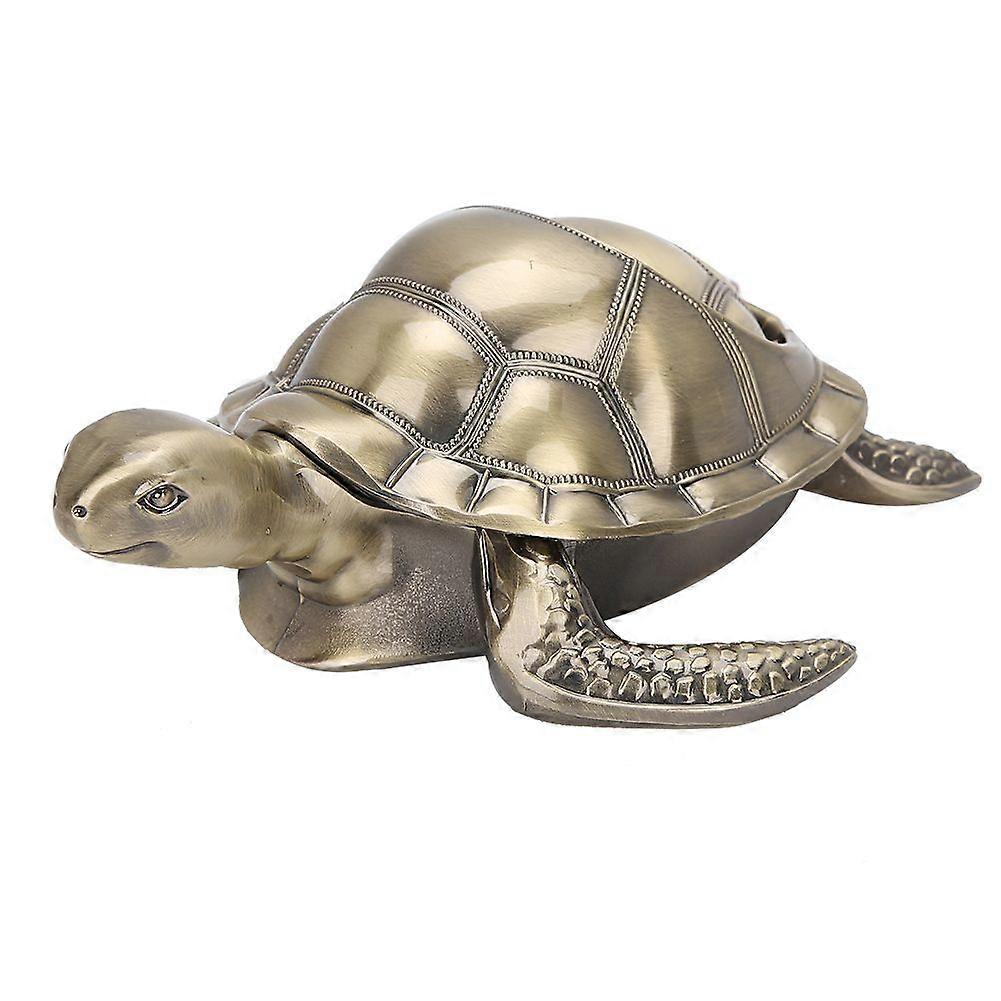 2025 Latest Model  Metal Ashtray with Cover Retro Metal Office Ornaments