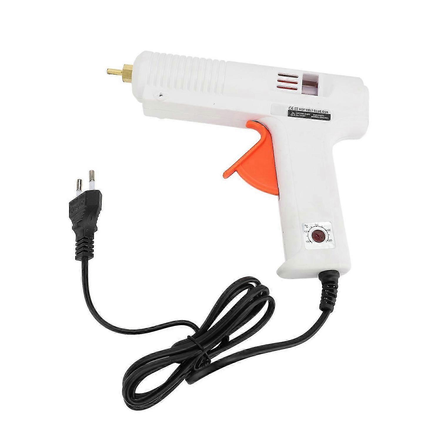Hot Glue Gun Kit 15150W Adjustable Temperature Fast Preheating Hot Glue Melting Gun with 10pcs 11mm Sticks White EU Plug
