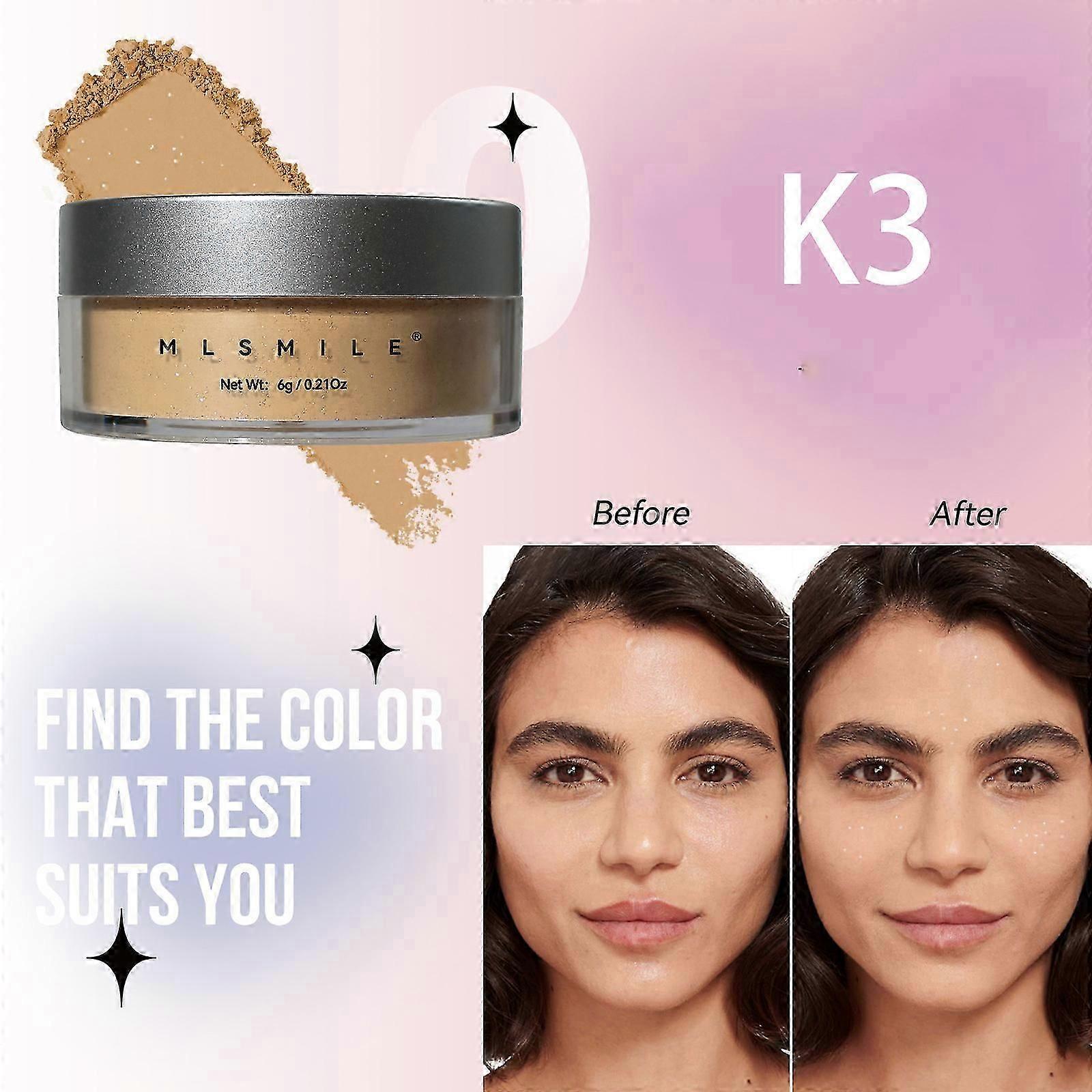 Πούδρα Ρύθμισης, Πούδρα Προσώπου Loose Powder, Matte Blurring Shimmer Concealer Ημιδιαφανής Πούδρα Πούδρας Ρύθμισης, Oil Control Πούδρα Προσώπου