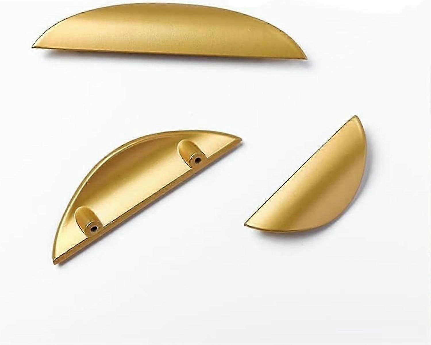 (Gold,)2er Pack Küchenschublade Griff Türgriff Zinklegierung Ziehen Sie moderne Goldbeschläge für Schrank Badezimmer Kommode