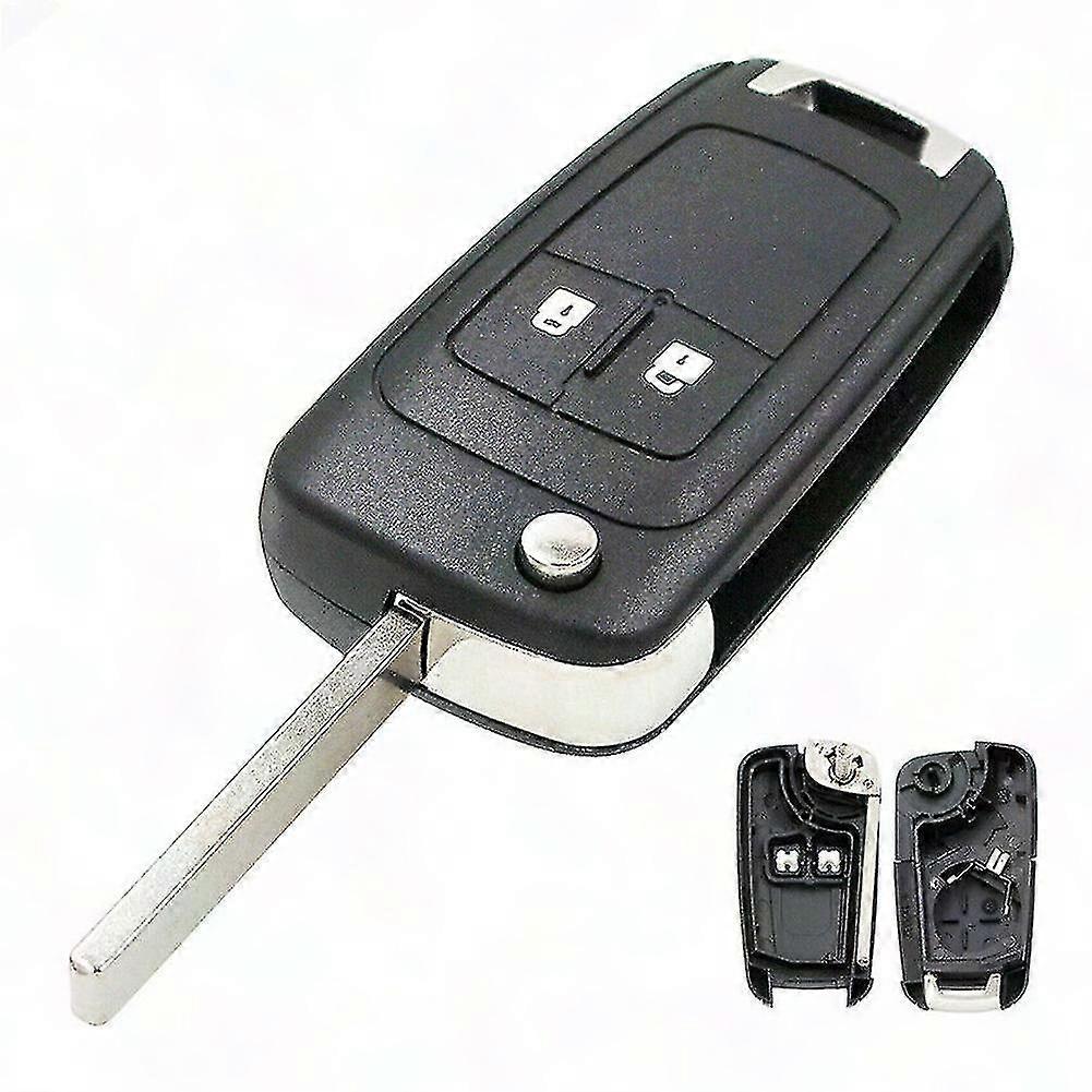 2-Button Foldable Key Replacement for Astra J Corsa E Cascade Zafira Karl Vehicle Key Accessories