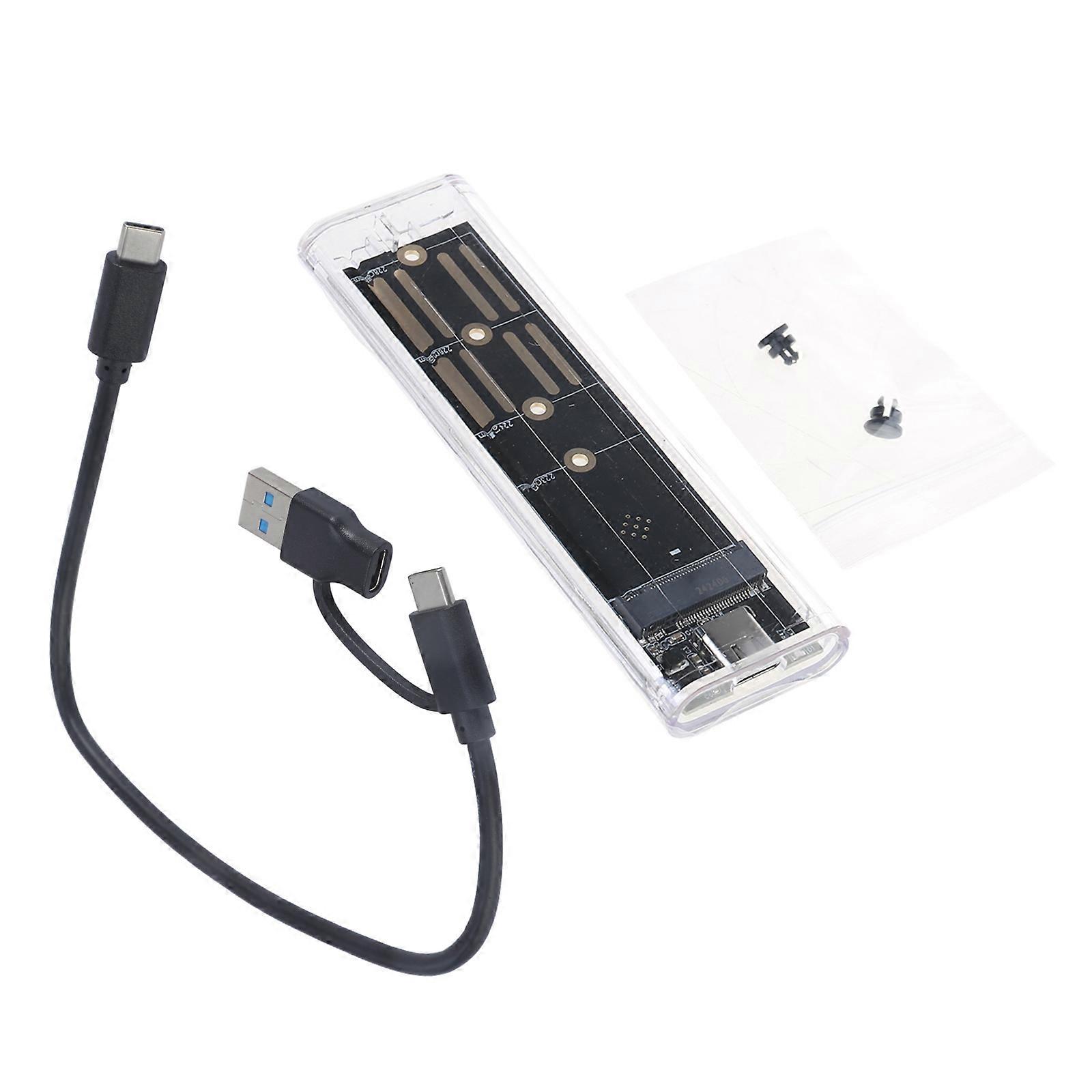Portable-M.2 NVMe SSD Case-Shell USB 3.1 TypeC Hard Drive Box M.2 NVME Portocol for M.2 NVMe SSD Box
