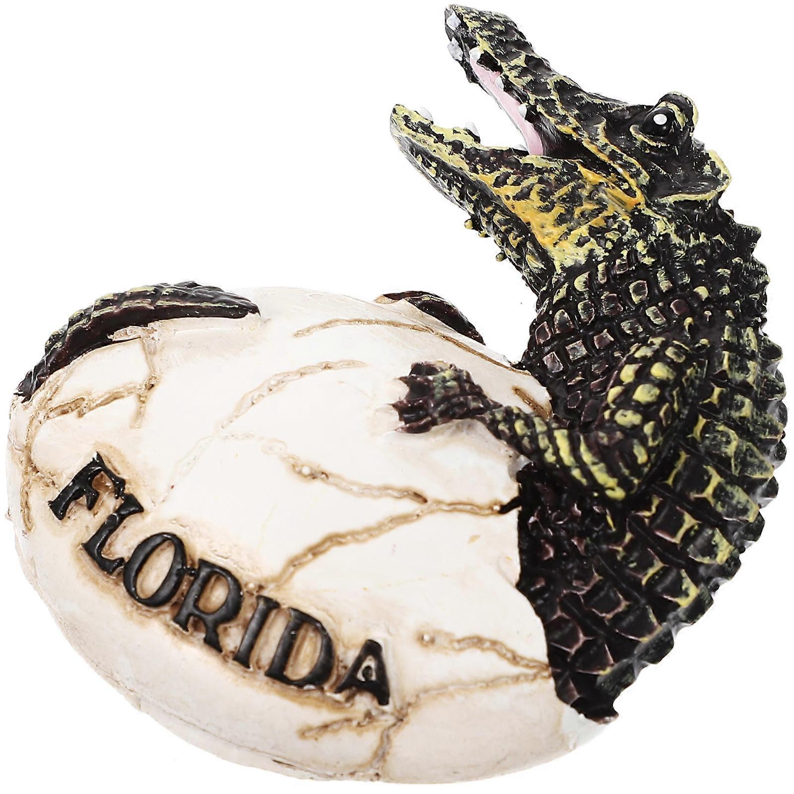 Lovely Lifelike Crocodile Refrigerator Magnet with Blackboard for Adults Vintage Style Fridge Accessory