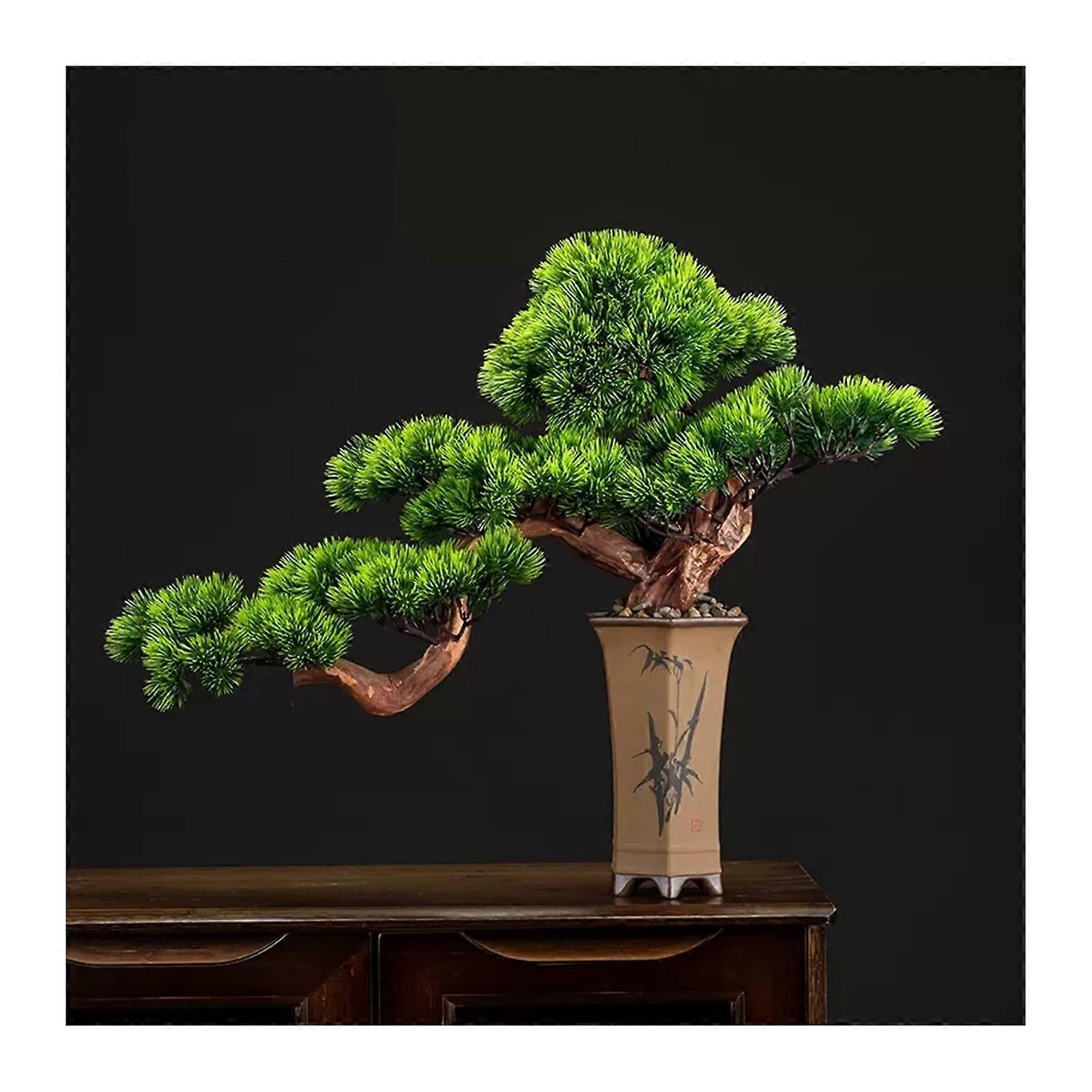 Artificial fake bonsai tree pine bonsai indoor decoration, artificial bonsai plants, lucky charm