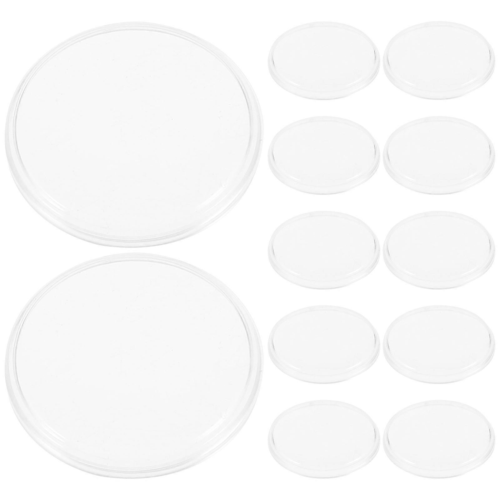 Diy Watch Transparent Plastic 1.70X1.70X0.20cm Scratch-Resistant 25Pcs