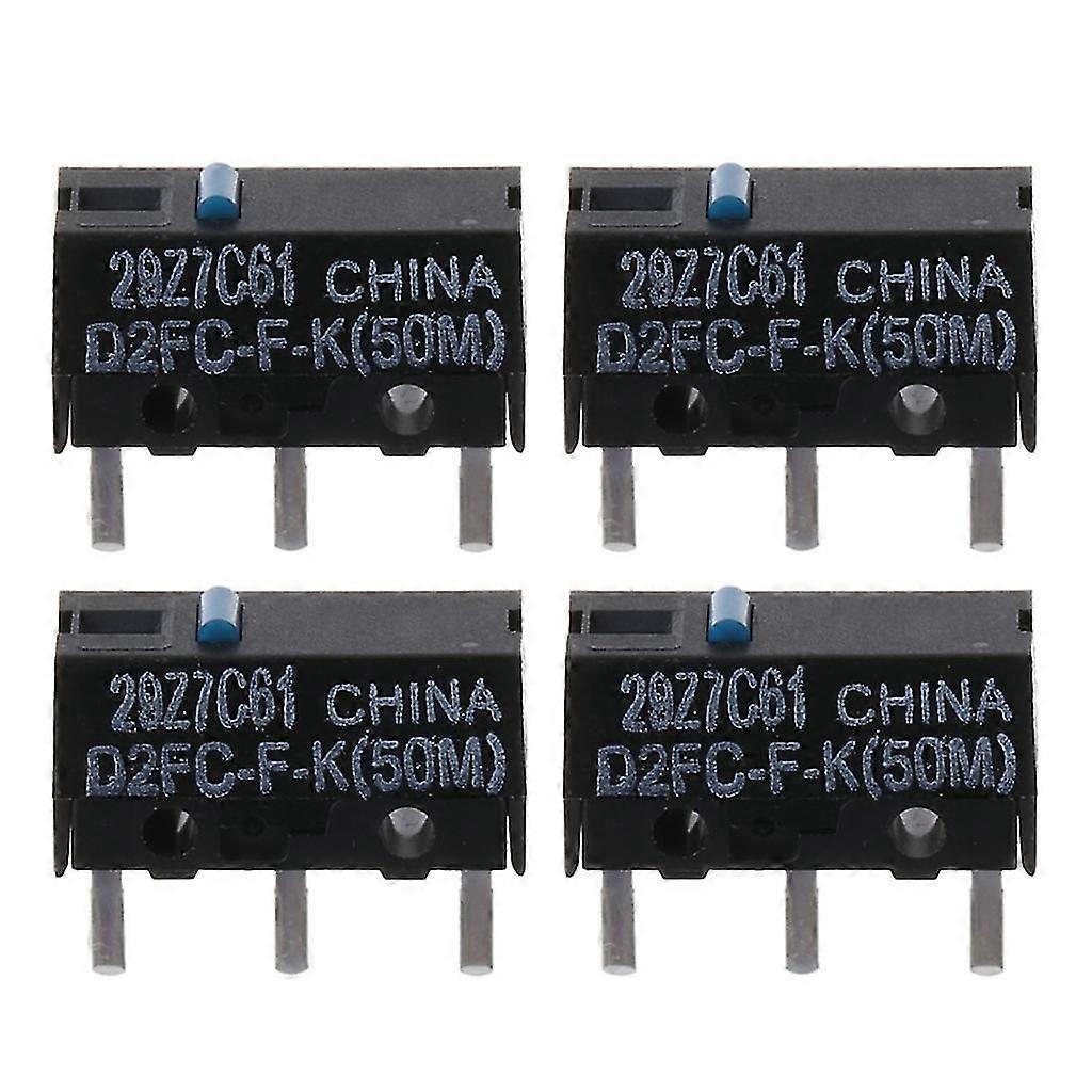4pcs New  D2fc-f-k Mouse Micro Switch 50million Click Life Microswitch 3pins