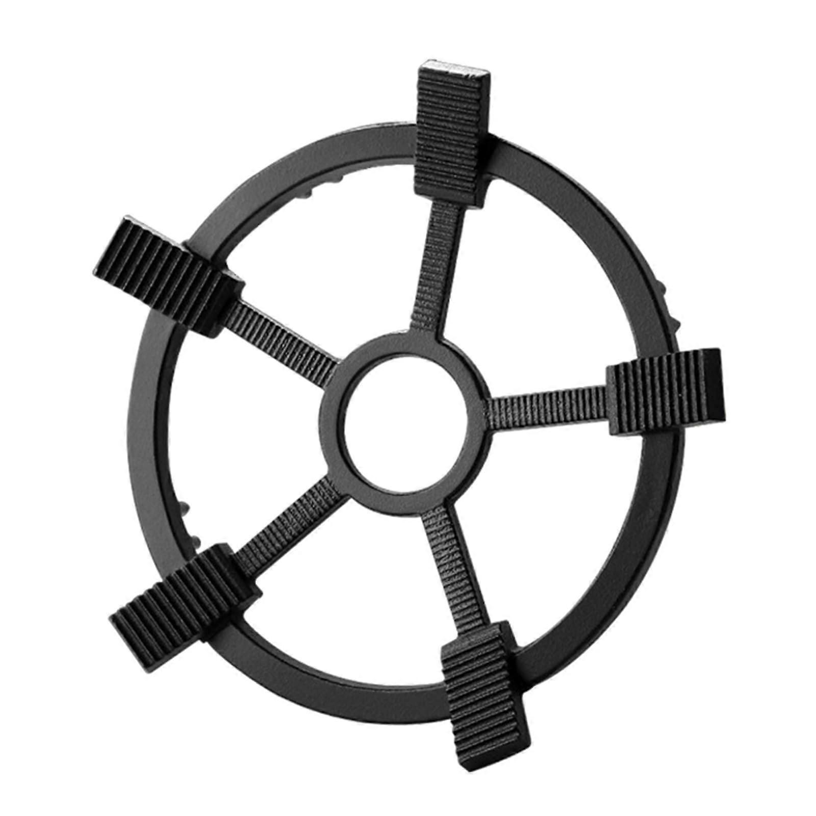 Hitzefeste Gusseisen Gasbrenner Basis, Nonslip Stabilisator für Gasherd, Gusseisen Kochgeschirr Unterstützung, 4 Stück Set