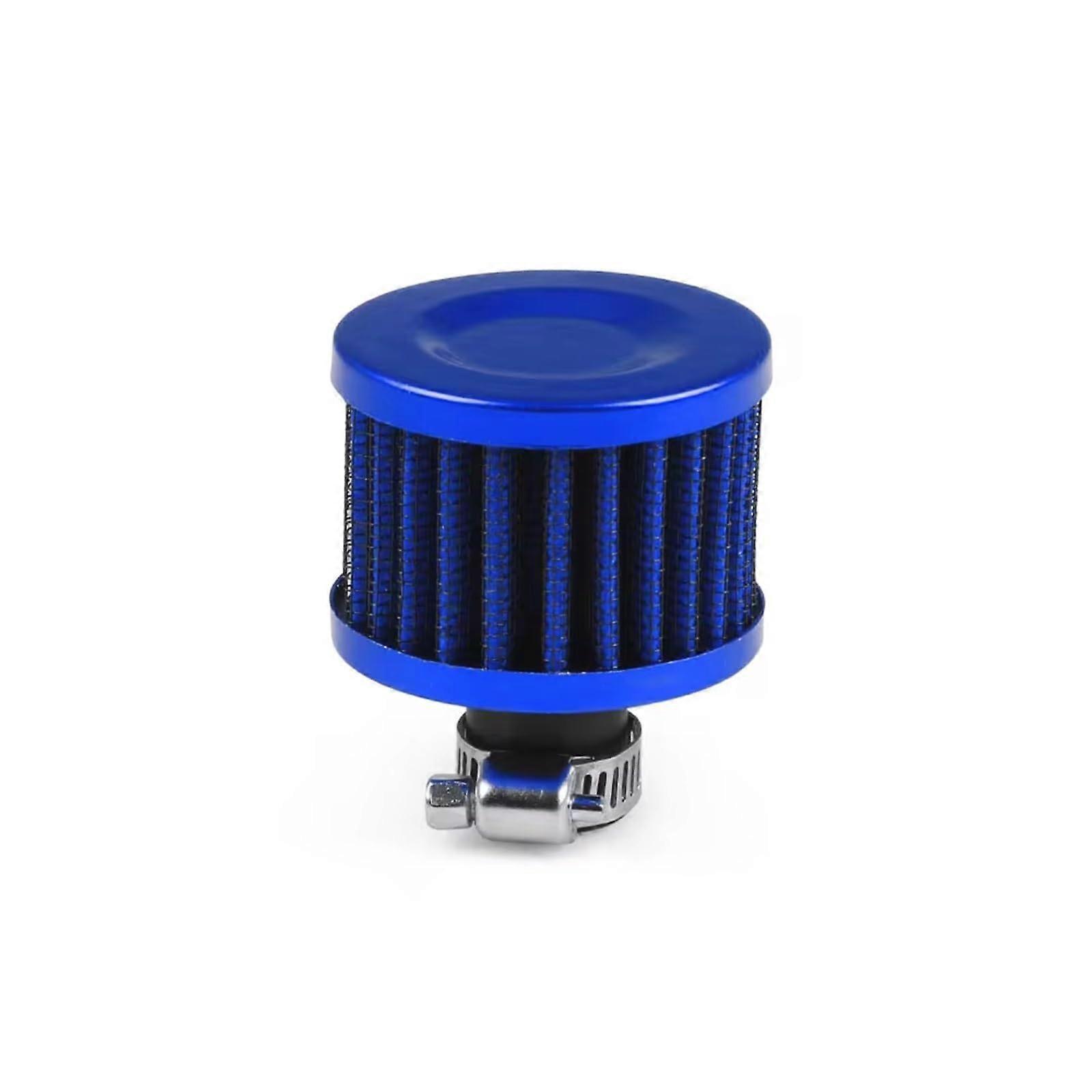 Air Intake Hose Universal Air Filter 12mm Mushroom Head Blue Turbo High-Flow Cold Air Intake for Motorcycle and Car