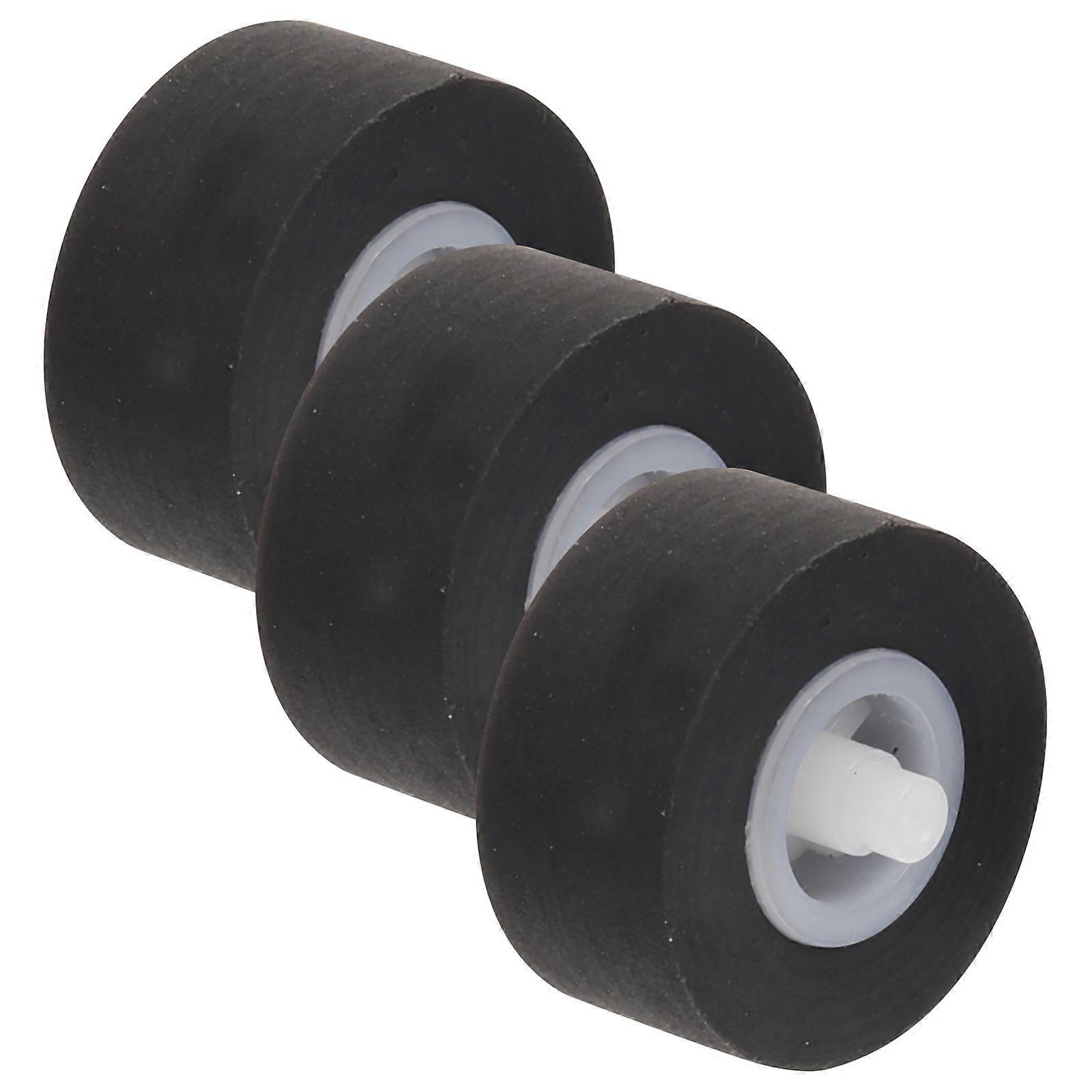 Pinch Roller for Recorders Black 1.2x1.2x1.0cm Prevent Signal Distortion Replacement Part 3Pcs