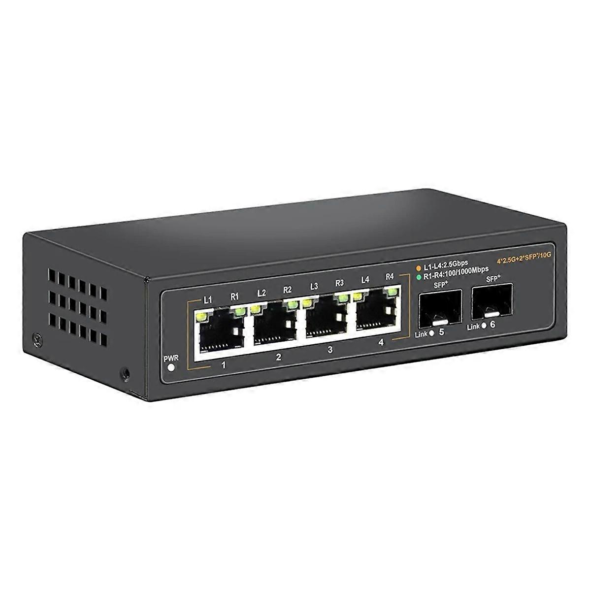 Unmanaged Ethernet Switch 2.5G For 100/1000/2500Mbps US PLUG