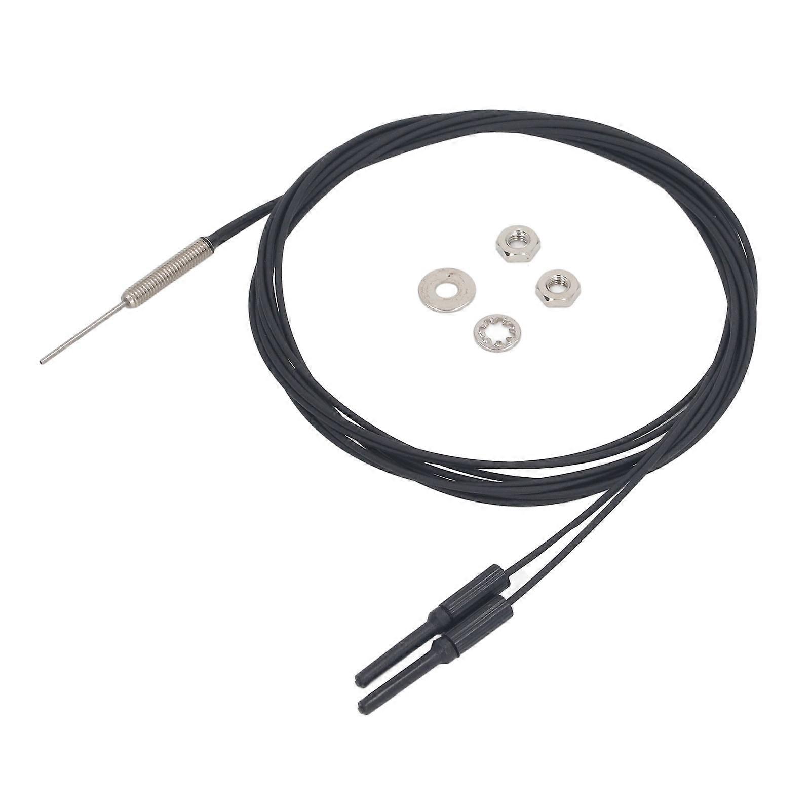 Fiber Optic Sensor 0‑110mm Detection Range 1m Line Length Reflective Type Fiber Sensor