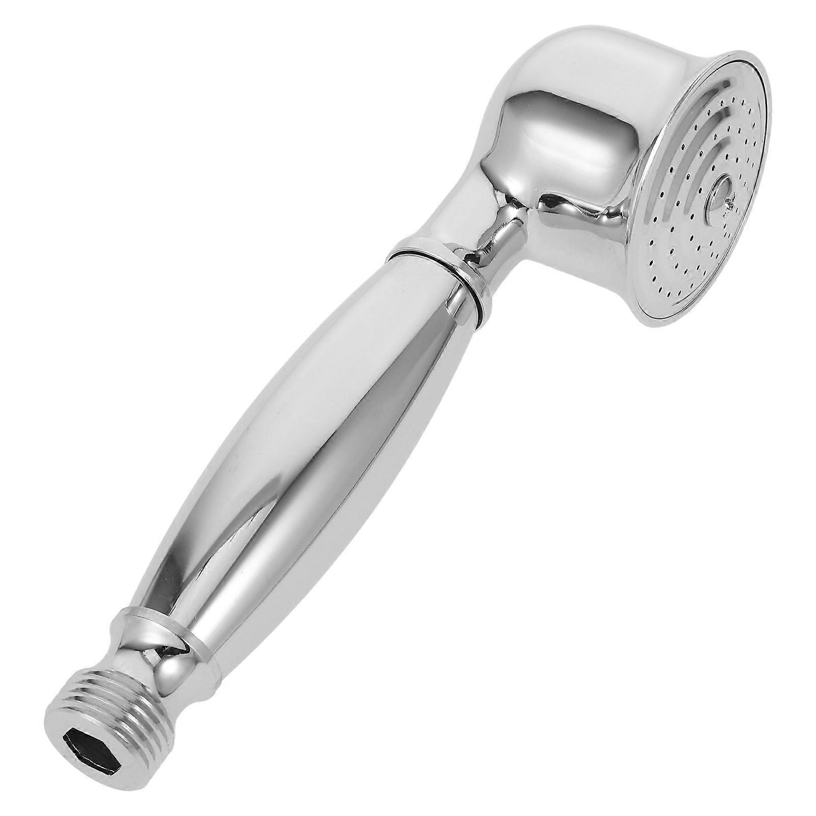 Retro Silver Copper Handheld Shower Wand for Bathroom with Durable Water Savings Design and Easy Installation 6 inches
