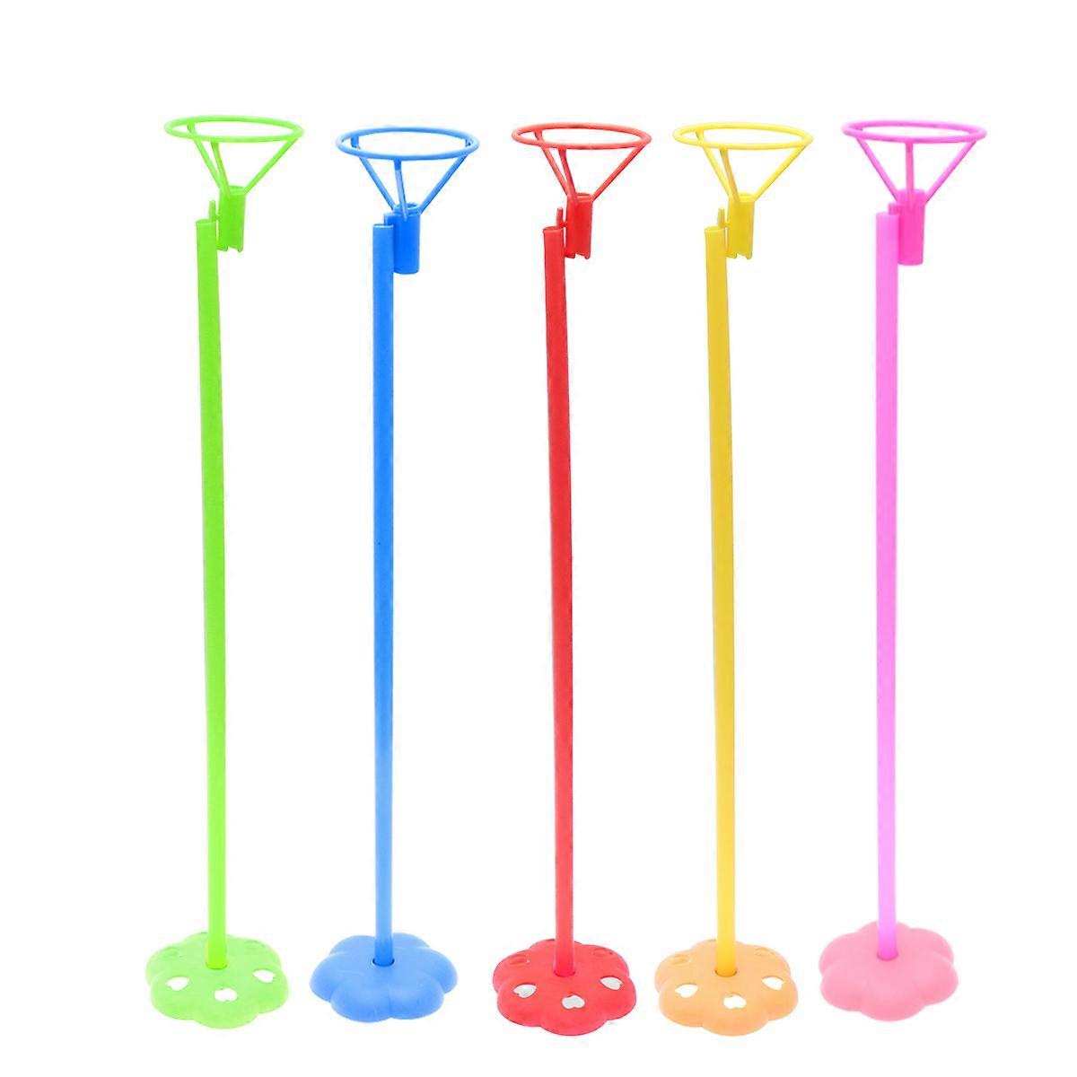 Balloon Tree Kit Balloon Holder Support for Christmas Event Planners Reusable Assorted Color 5Pcs