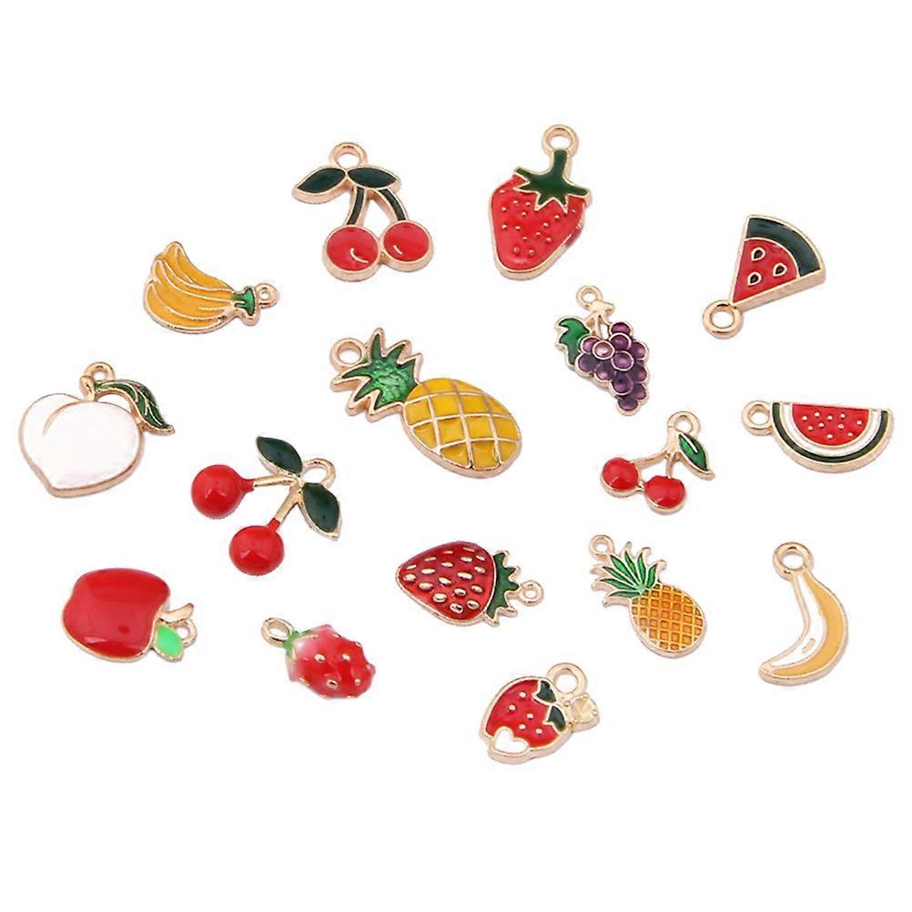 Charm Necklace Charms Diy Jewelry Making Fruit Shapes Multiple Occasions 16Pcs