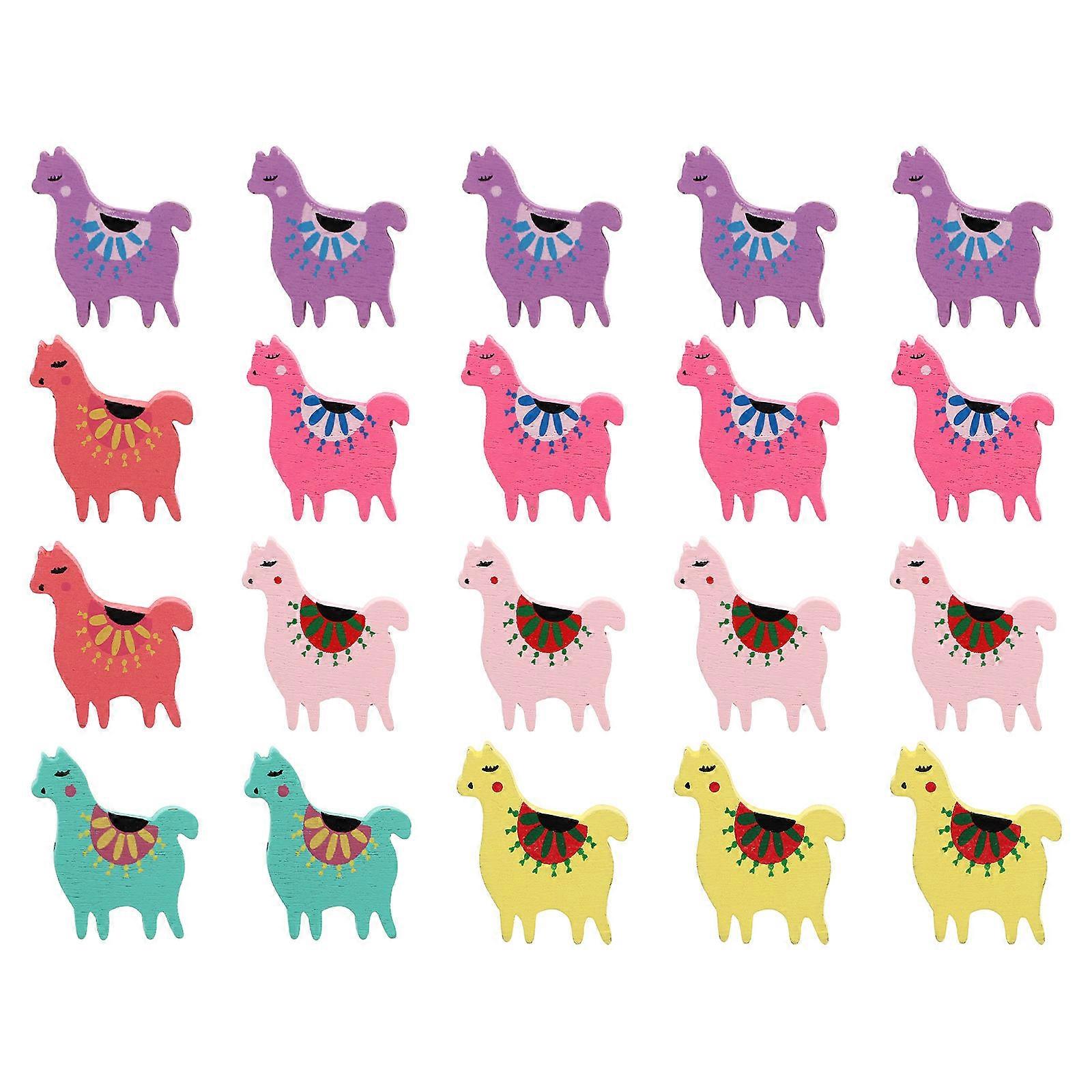 Decorative Pushpins with Cartoon Patterns for Fixing Wall Maps Photos in Assorted Color 20 Pieces