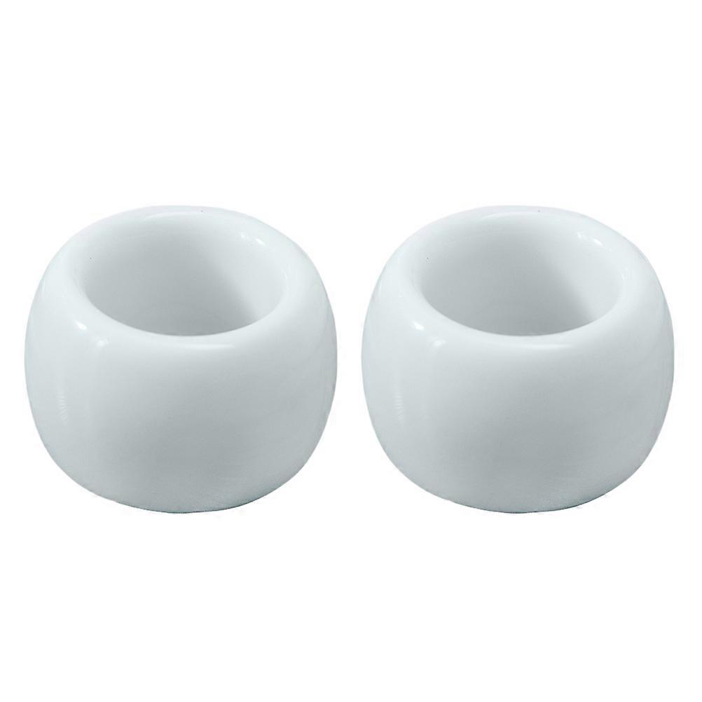 Countertop Toothbrush Holders Thicken Ring Shape Rack Hygienic Protection For General Users 3.5 x 3.5 x 2 cm 2Set