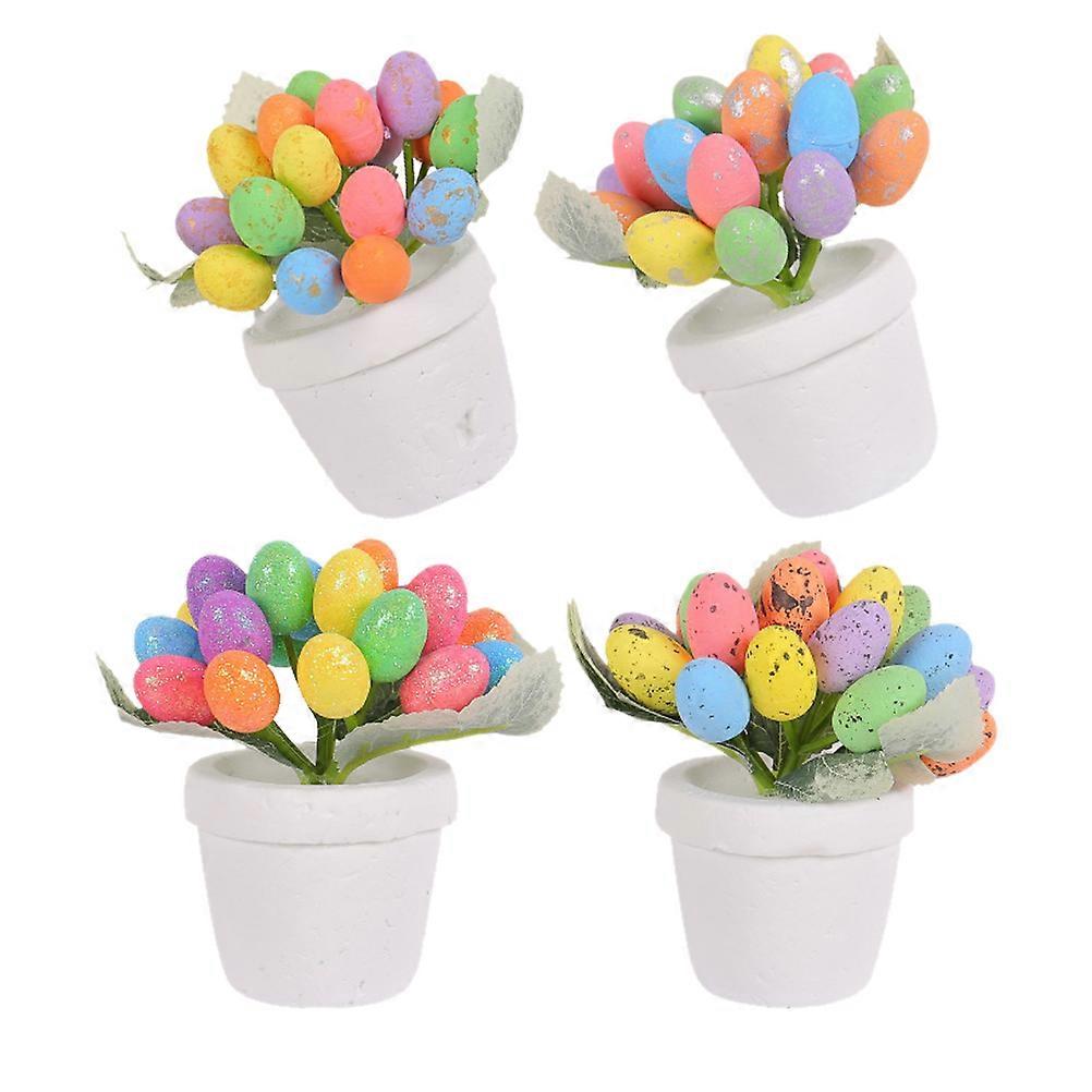 Egg Pot Ornament For Families And Teachers Assorted Color Small Size 4Pcs