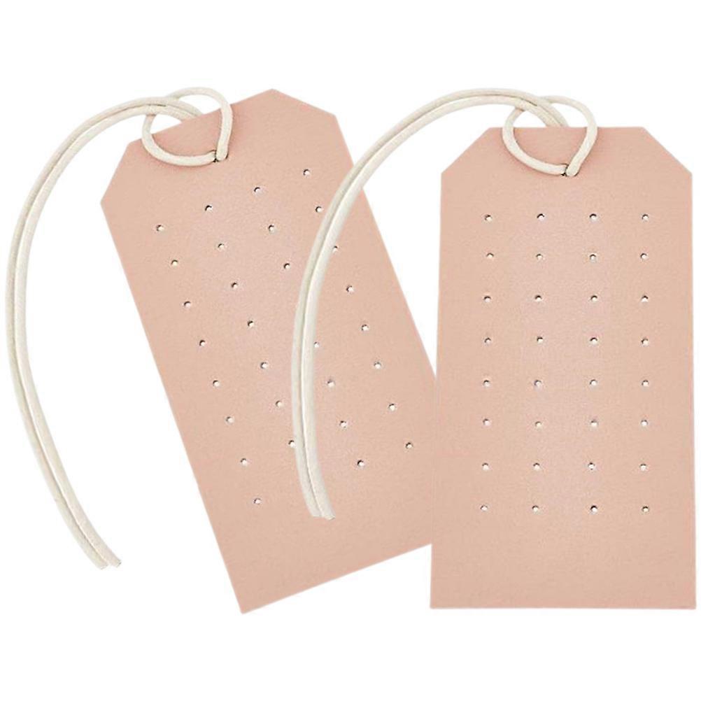 ハンギングイヤリングオーガナイザー防滴お手入れが簡単省スペース11.00X5.10X0.20CM女性用ピンク2個