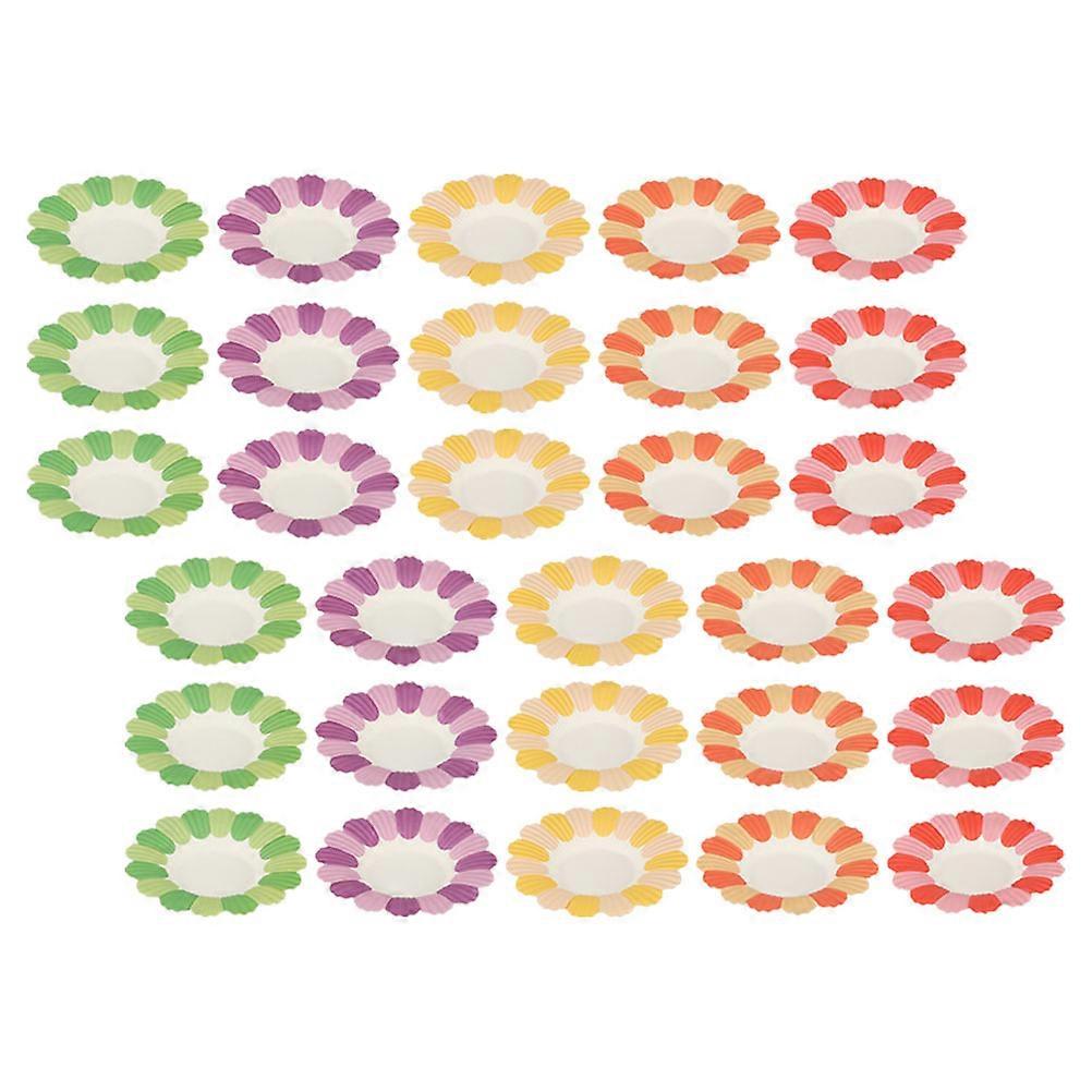 50pcs Paper with Flower Design, Lightweight for Parties, Picnics, Holidays, Cakes, Cookies, and Fruits
