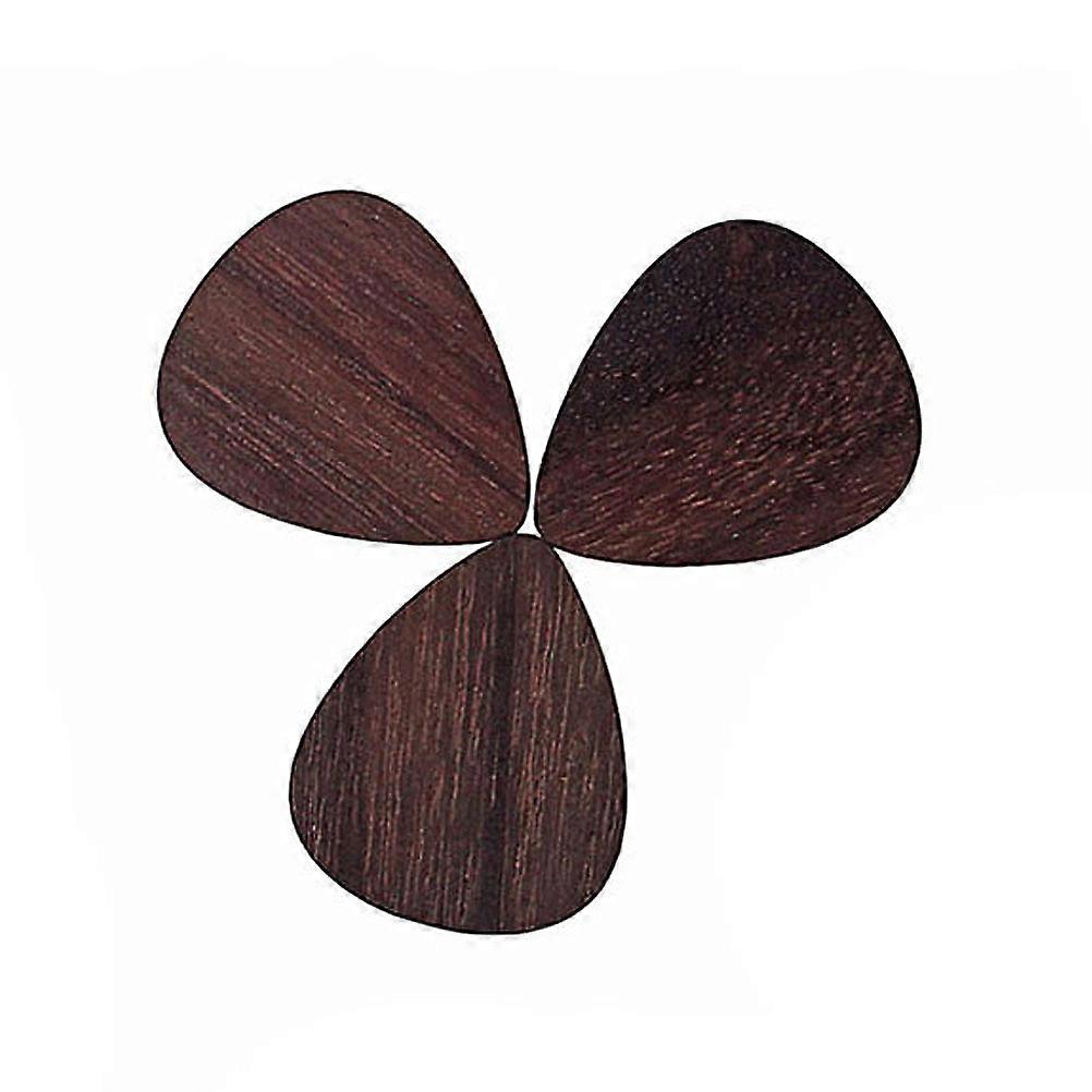 Guitar Pick Ukulele Accessories Durability String Grip Comfort Coffee Color Flat Shape 3Set
