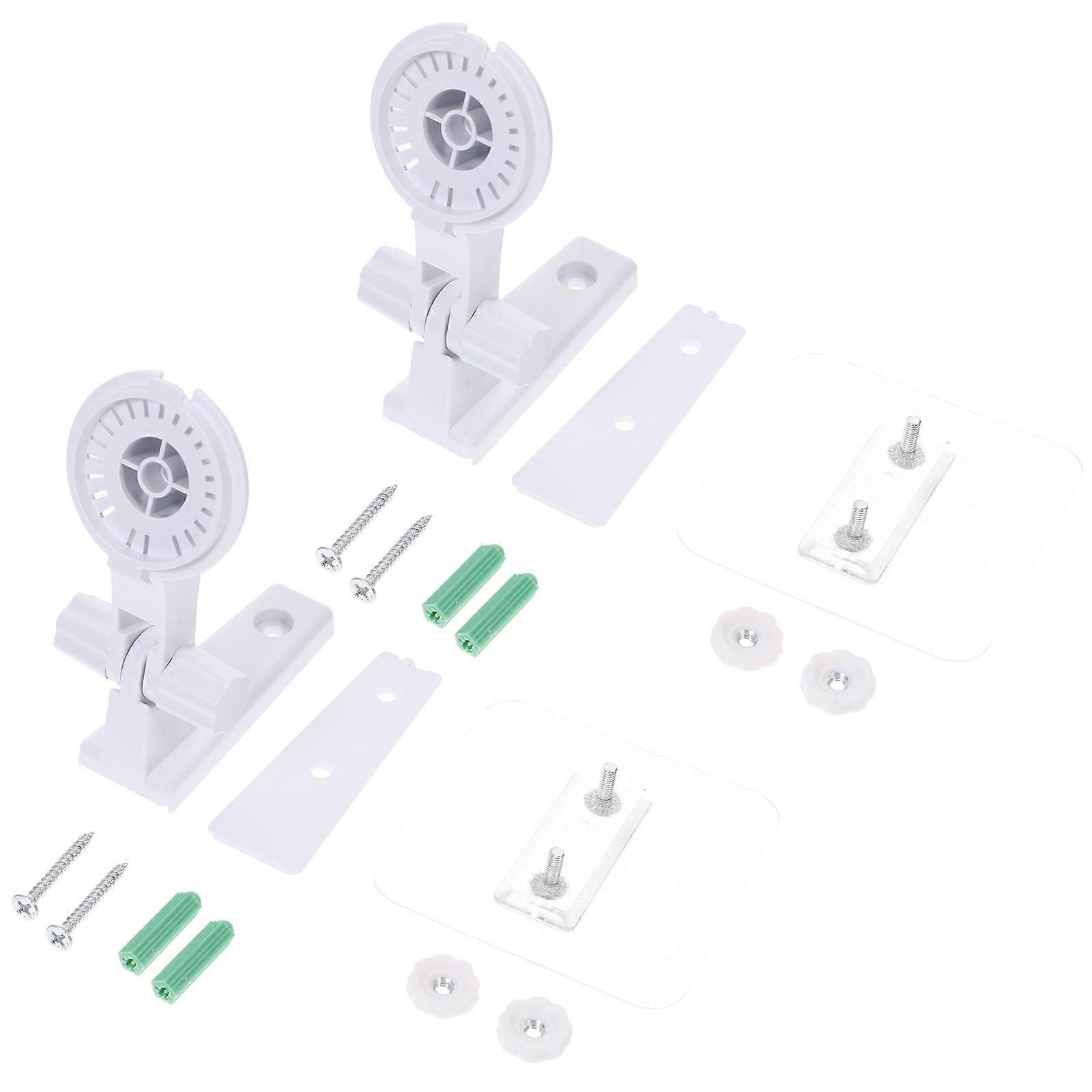 Adjustable Camera Wall Mount Bracket For Cctv Camera Indoor Use 7.9x4.4x11cm Abs Plastic 2Pcs